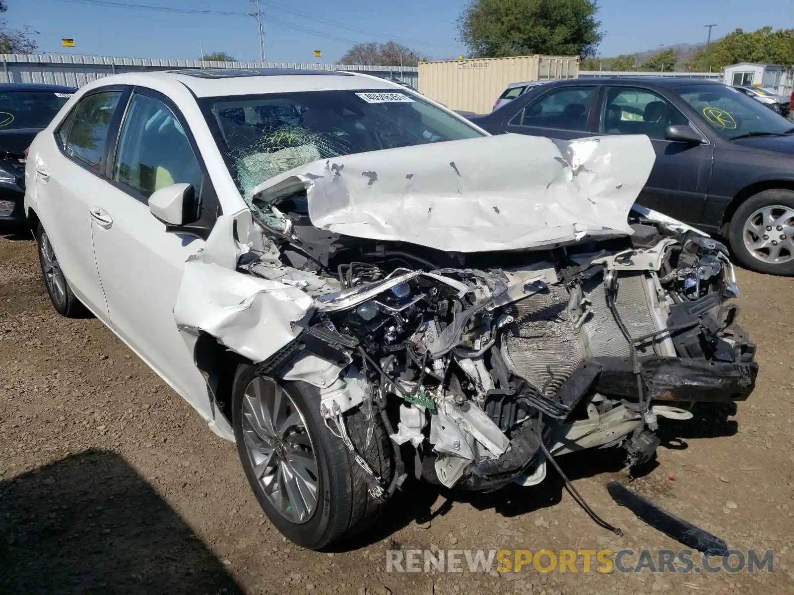 1 Photograph of a damaged car 5YFBURHE3KP919338 TOYOTA COROLLA 2019