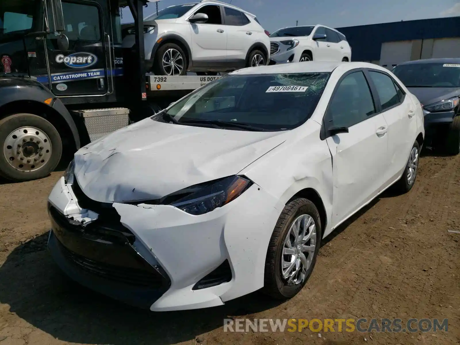 2 Photograph of a damaged car 5YFBURHE3KP919811 TOYOTA COROLLA 2019