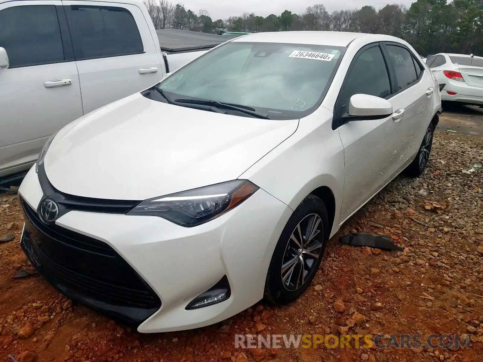 2 Photograph of a damaged car 5YFBURHE3KP919923 TOYOTA COROLLA 2019