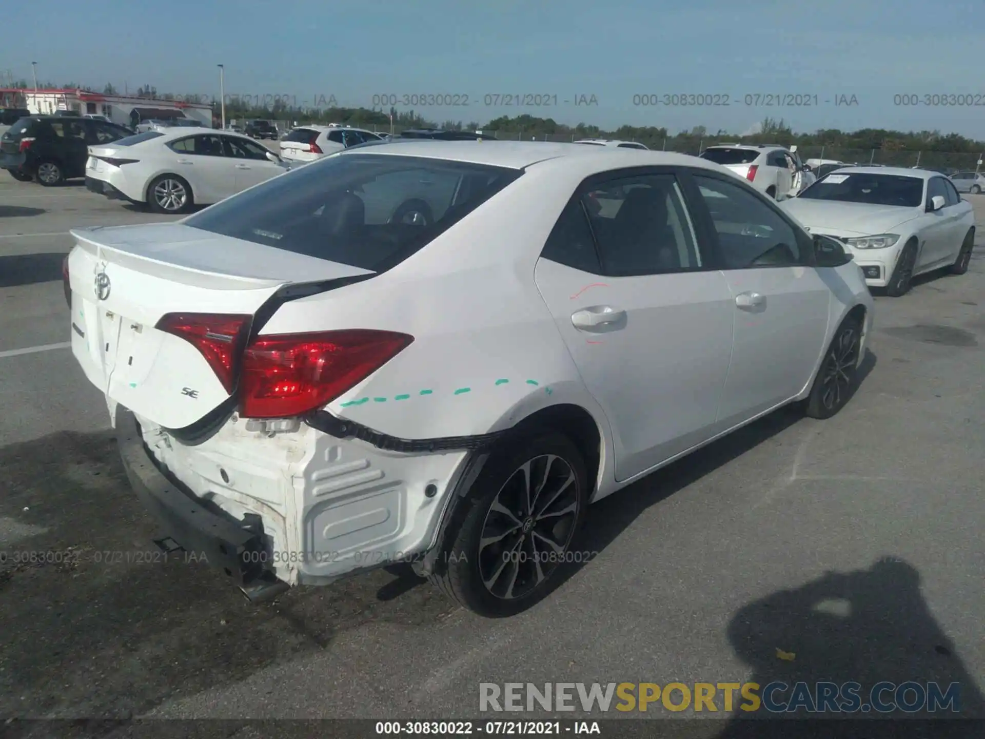 4 Photograph of a damaged car 5YFBURHE3KP920294 TOYOTA COROLLA 2019