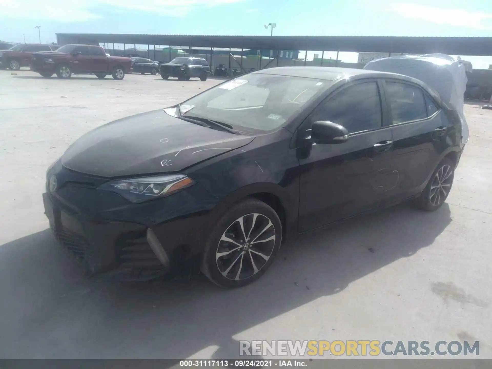 2 Photograph of a damaged car 5YFBURHE3KP920859 TOYOTA COROLLA 2019