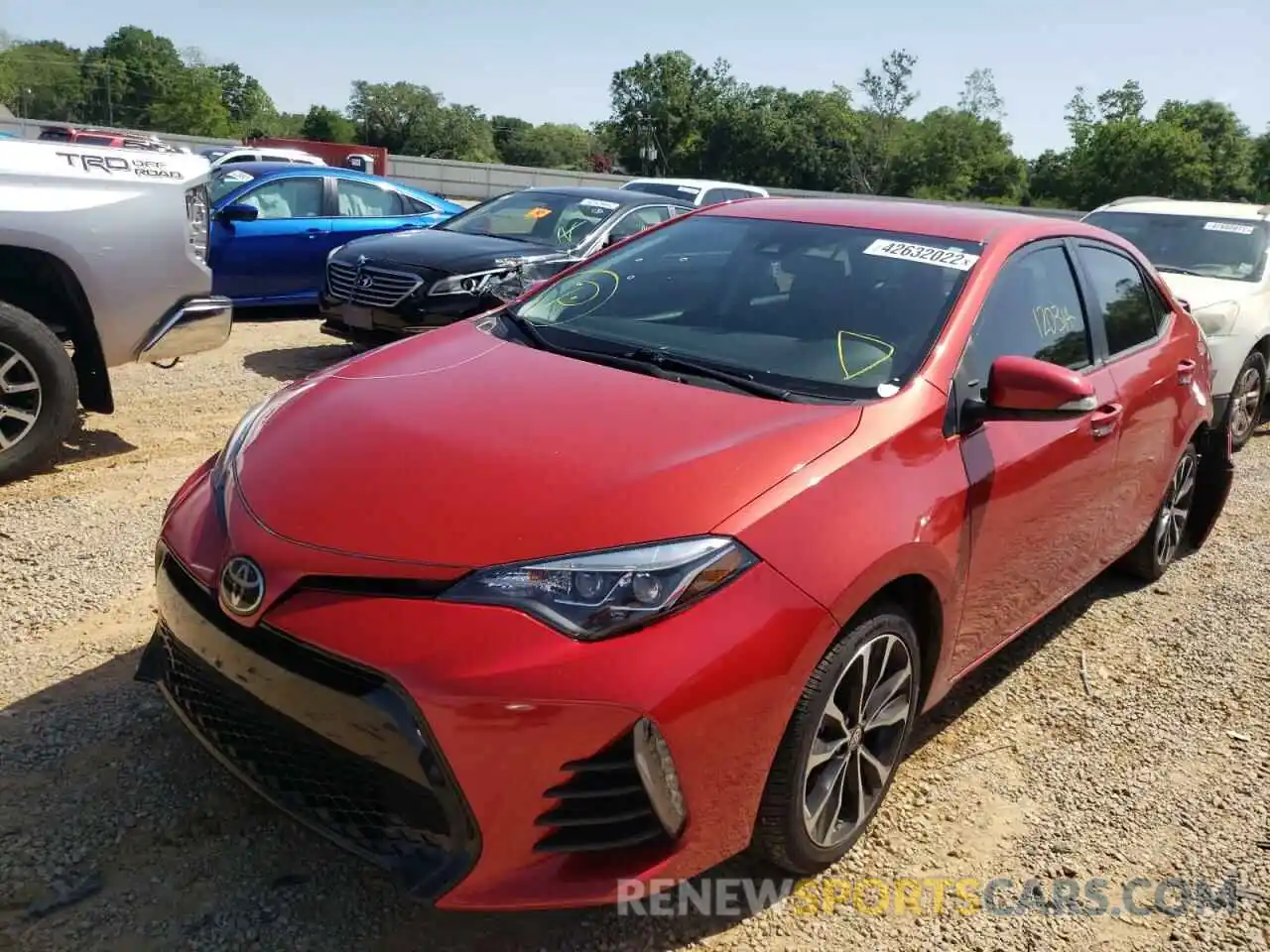 2 Photograph of a damaged car 5YFBURHE3KP920862 TOYOTA COROLLA 2019