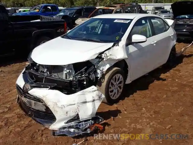 2 Photograph of a damaged car 5YFBURHE3KP921039 TOYOTA COROLLA 2019