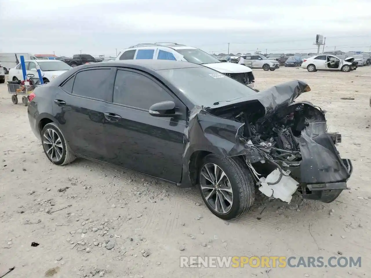 4 Photograph of a damaged car 5YFBURHE3KP921350 TOYOTA COROLLA 2019