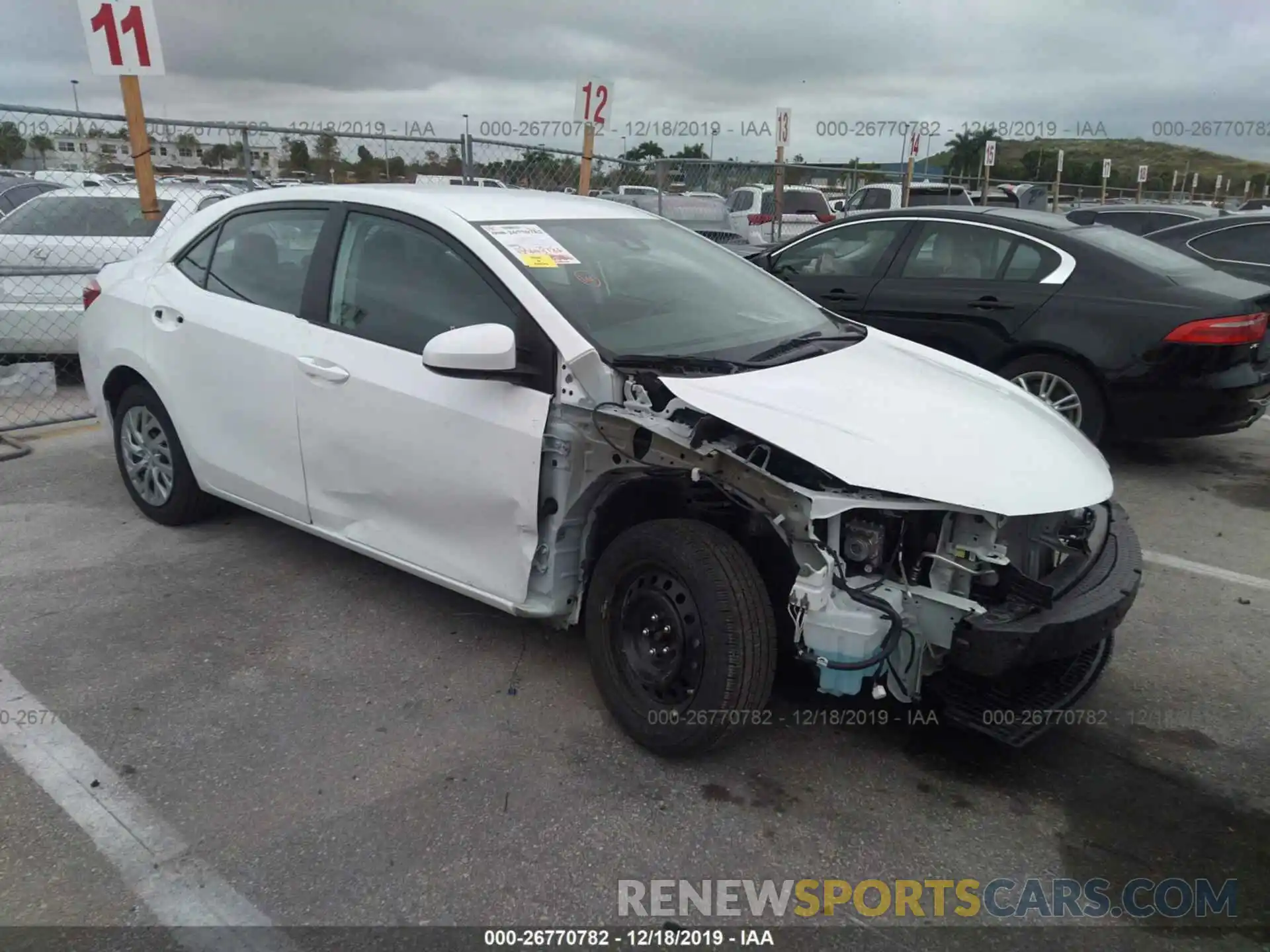 1 Photograph of a damaged car 5YFBURHE3KP921915 TOYOTA COROLLA 2019