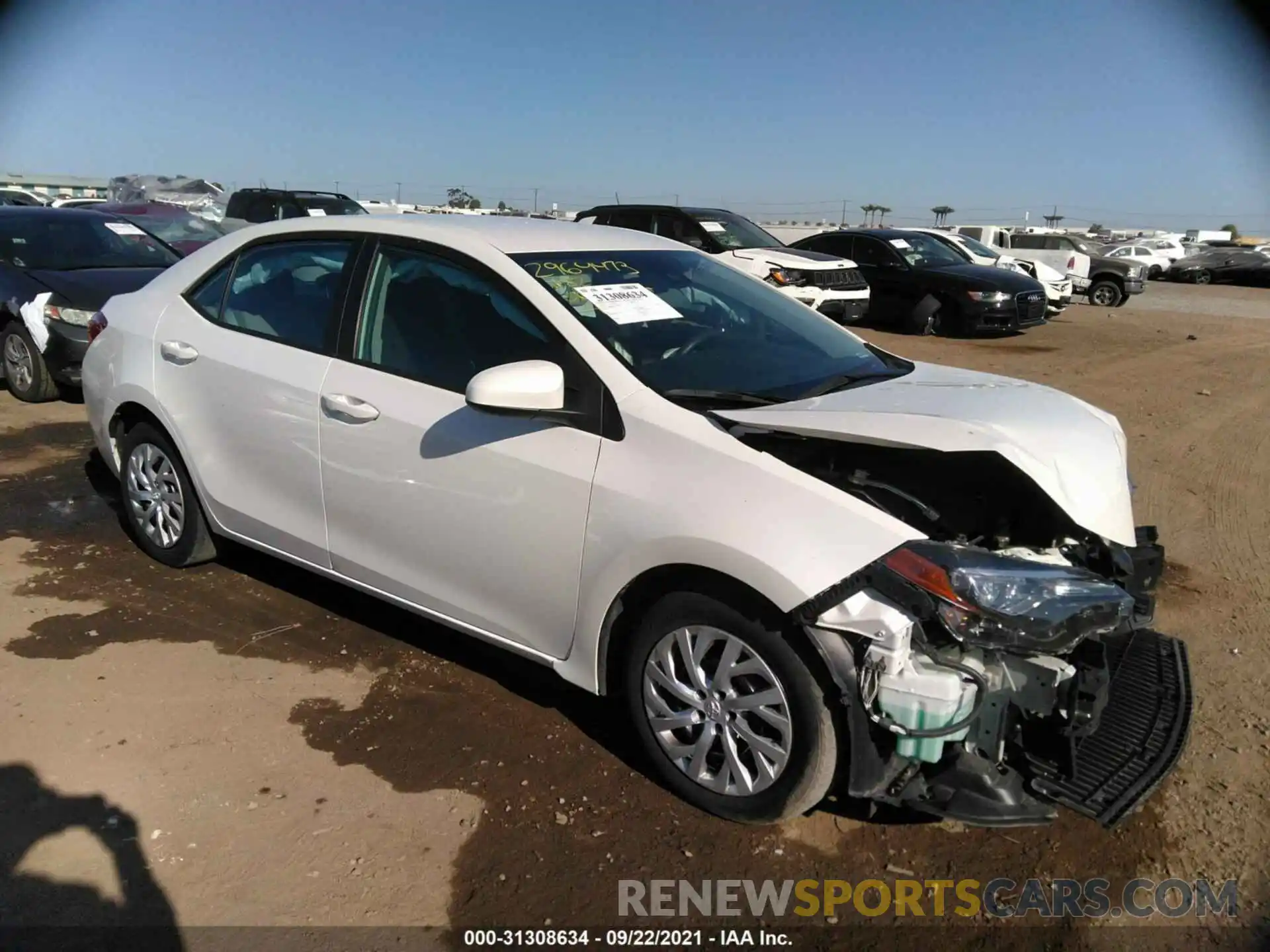 1 Photograph of a damaged car 5YFBURHE3KP922837 TOYOTA COROLLA 2019