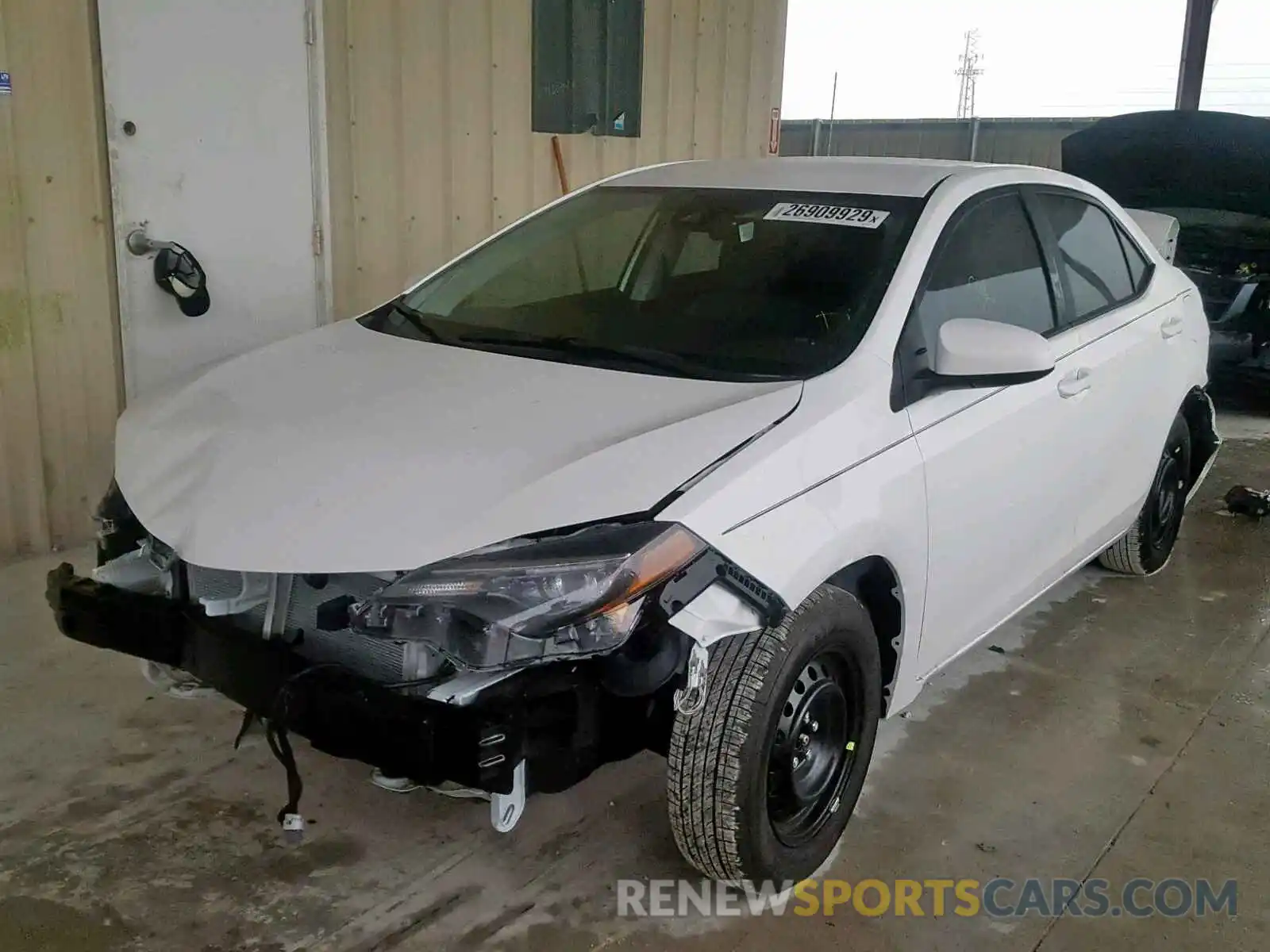 2 Photograph of a damaged car 5YFBURHE3KP922871 TOYOTA COROLLA 2019