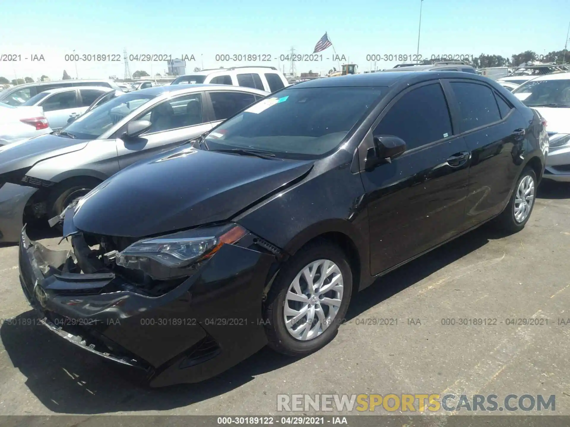 2 Photograph of a damaged car 5YFBURHE3KP923101 TOYOTA COROLLA 2019