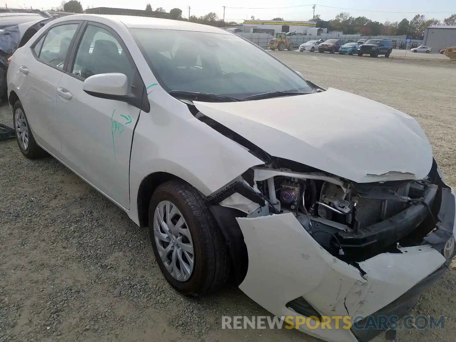 1 Photograph of a damaged car 5YFBURHE3KP923261 TOYOTA COROLLA 2019