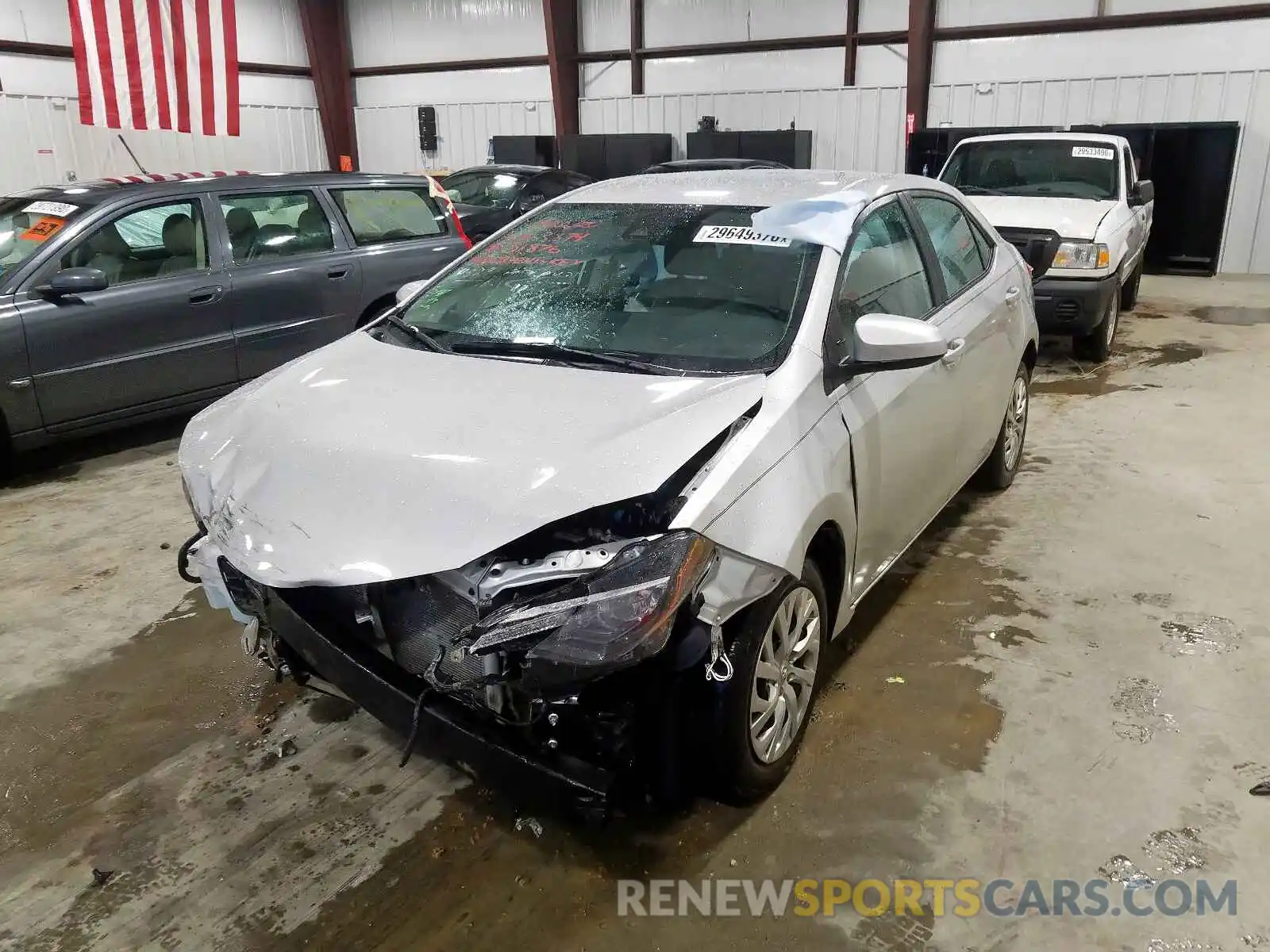 2 Photograph of a damaged car 5YFBURHE3KP923874 TOYOTA COROLLA 2019