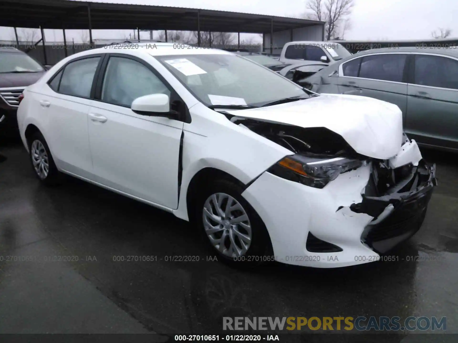 1 Photograph of a damaged car 5YFBURHE3KP924300 TOYOTA COROLLA 2019