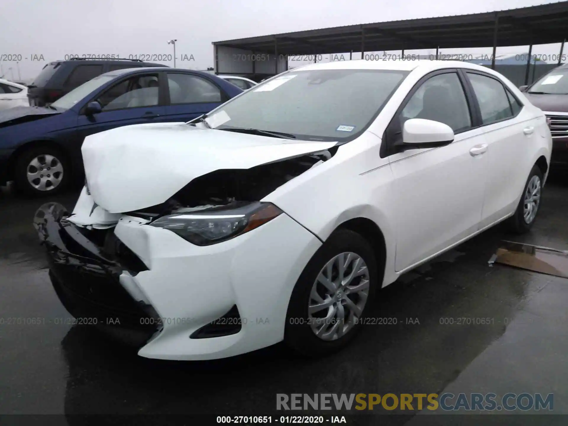 2 Photograph of a damaged car 5YFBURHE3KP924300 TOYOTA COROLLA 2019