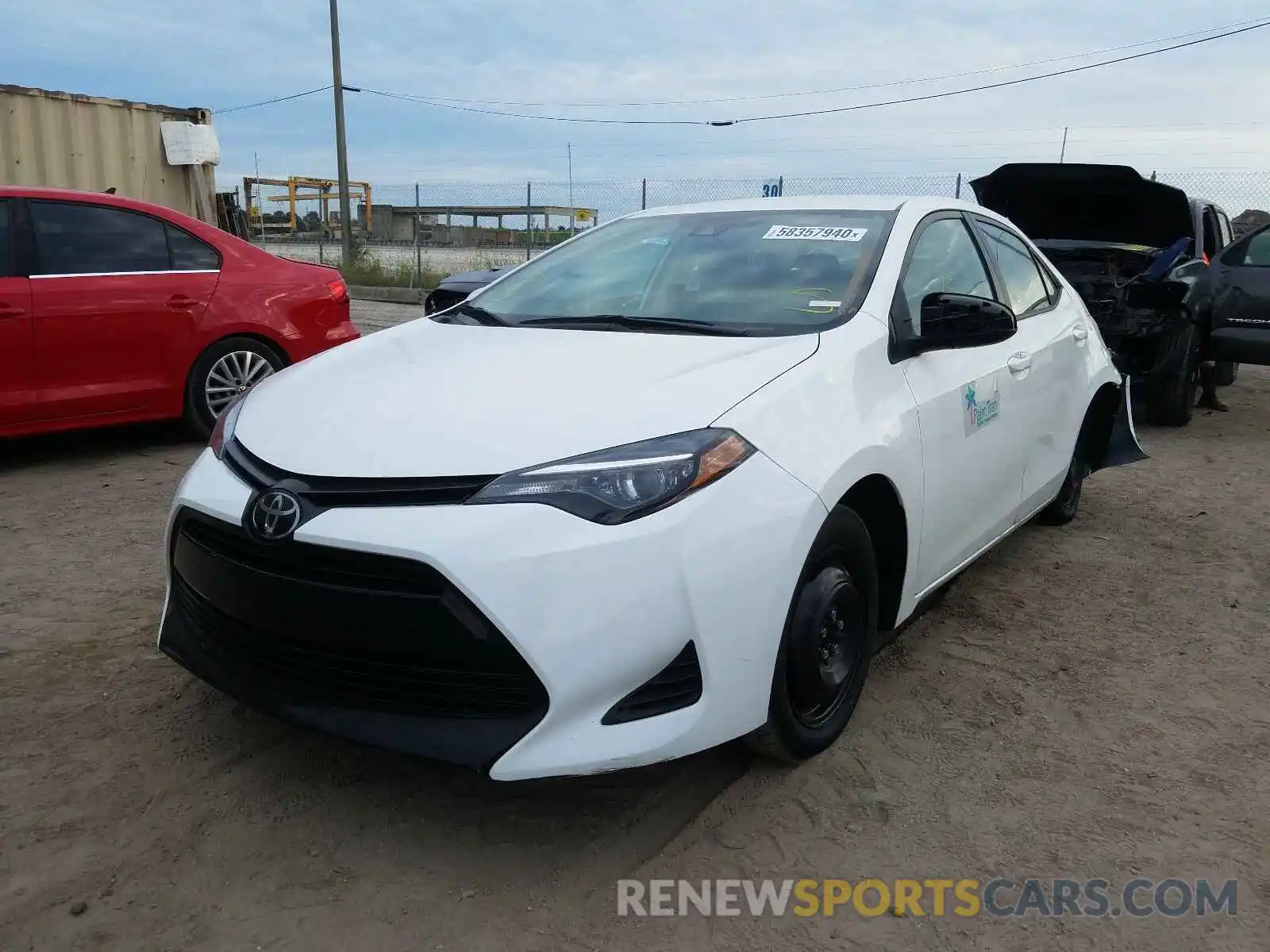 2 Photograph of a damaged car 5YFBURHE3KP924863 TOYOTA COROLLA 2019