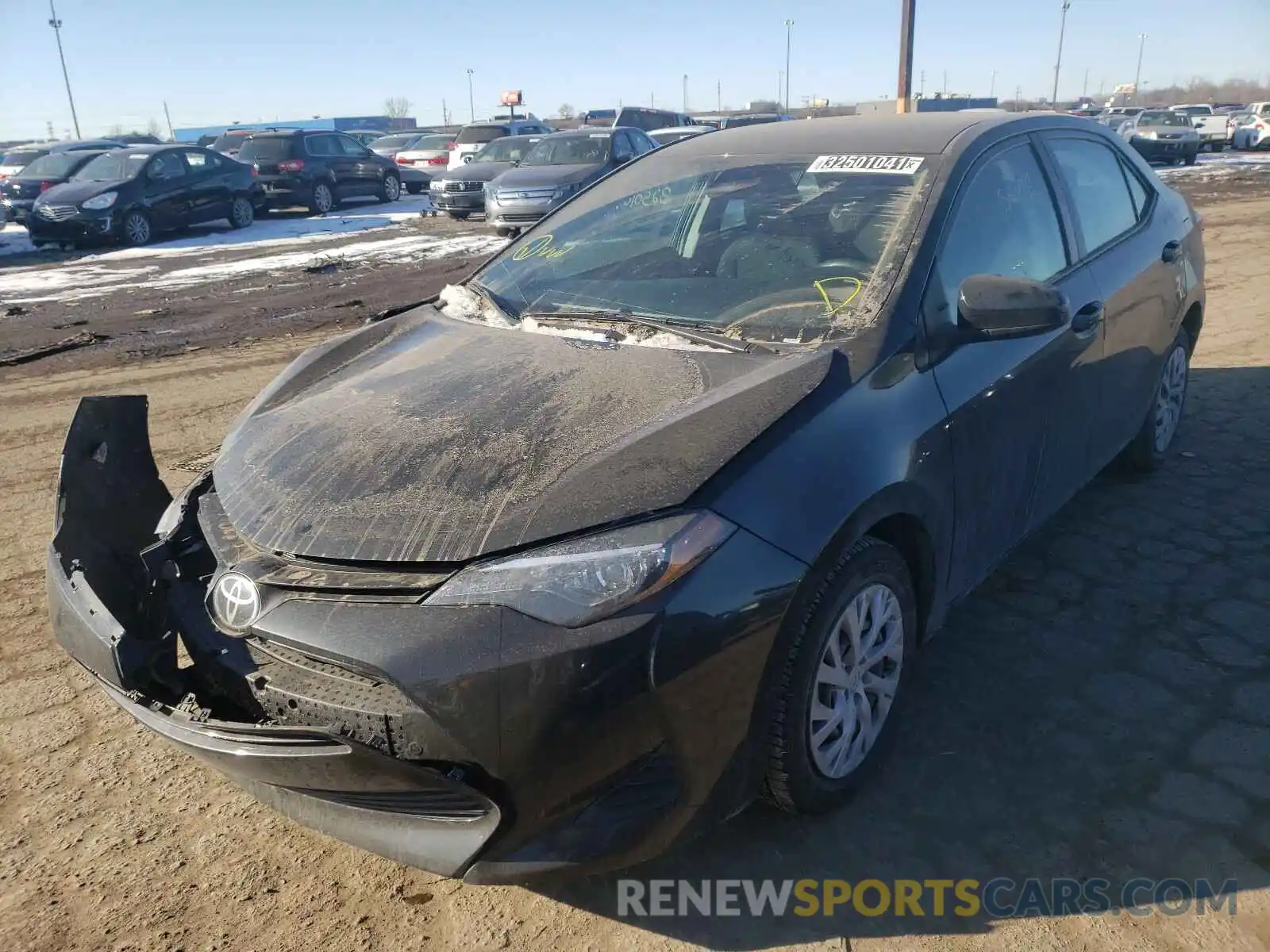 2 Photograph of a damaged car 5YFBURHE3KP925186 TOYOTA COROLLA 2019