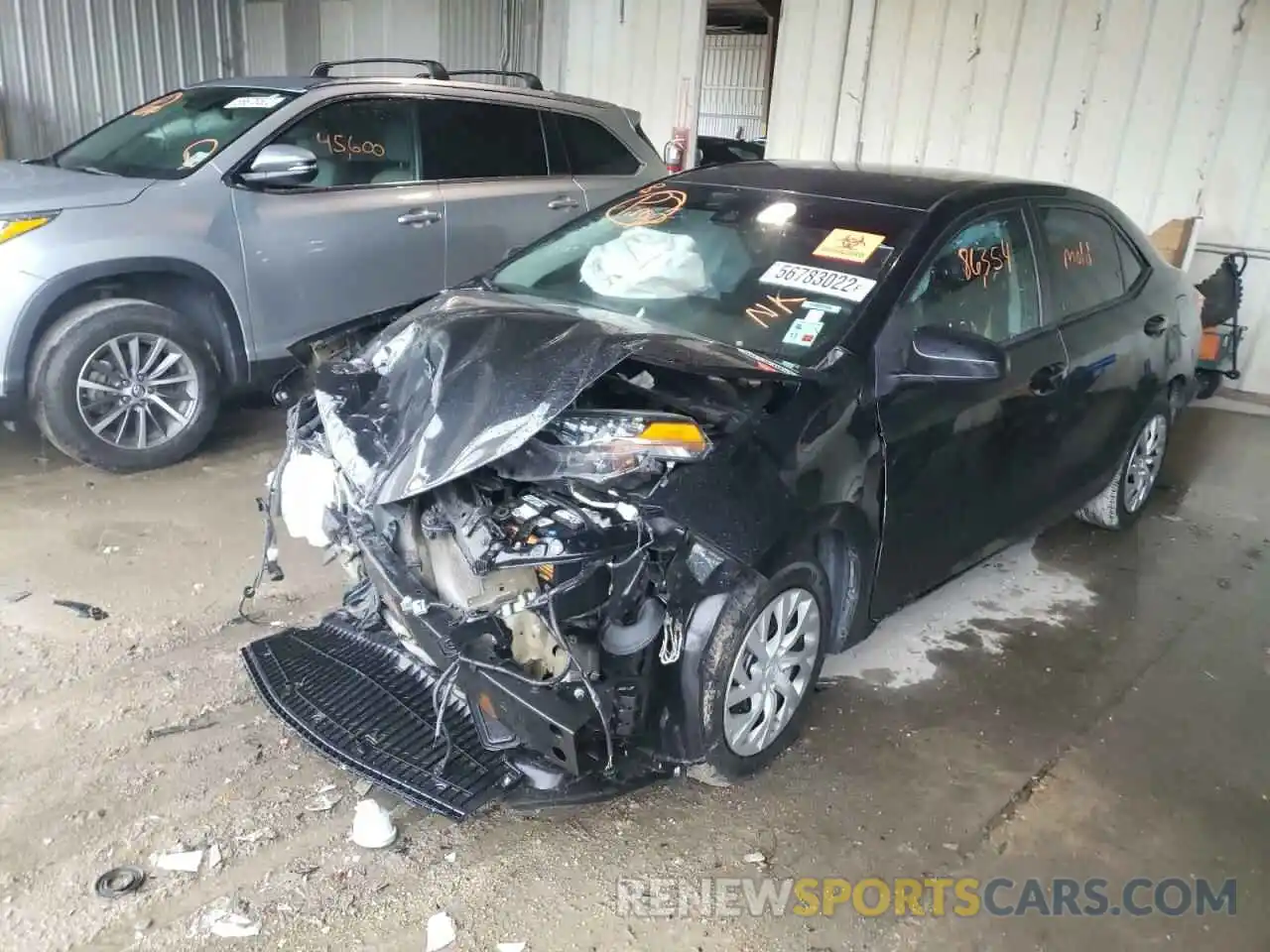 2 Photograph of a damaged car 5YFBURHE3KP925544 TOYOTA COROLLA 2019