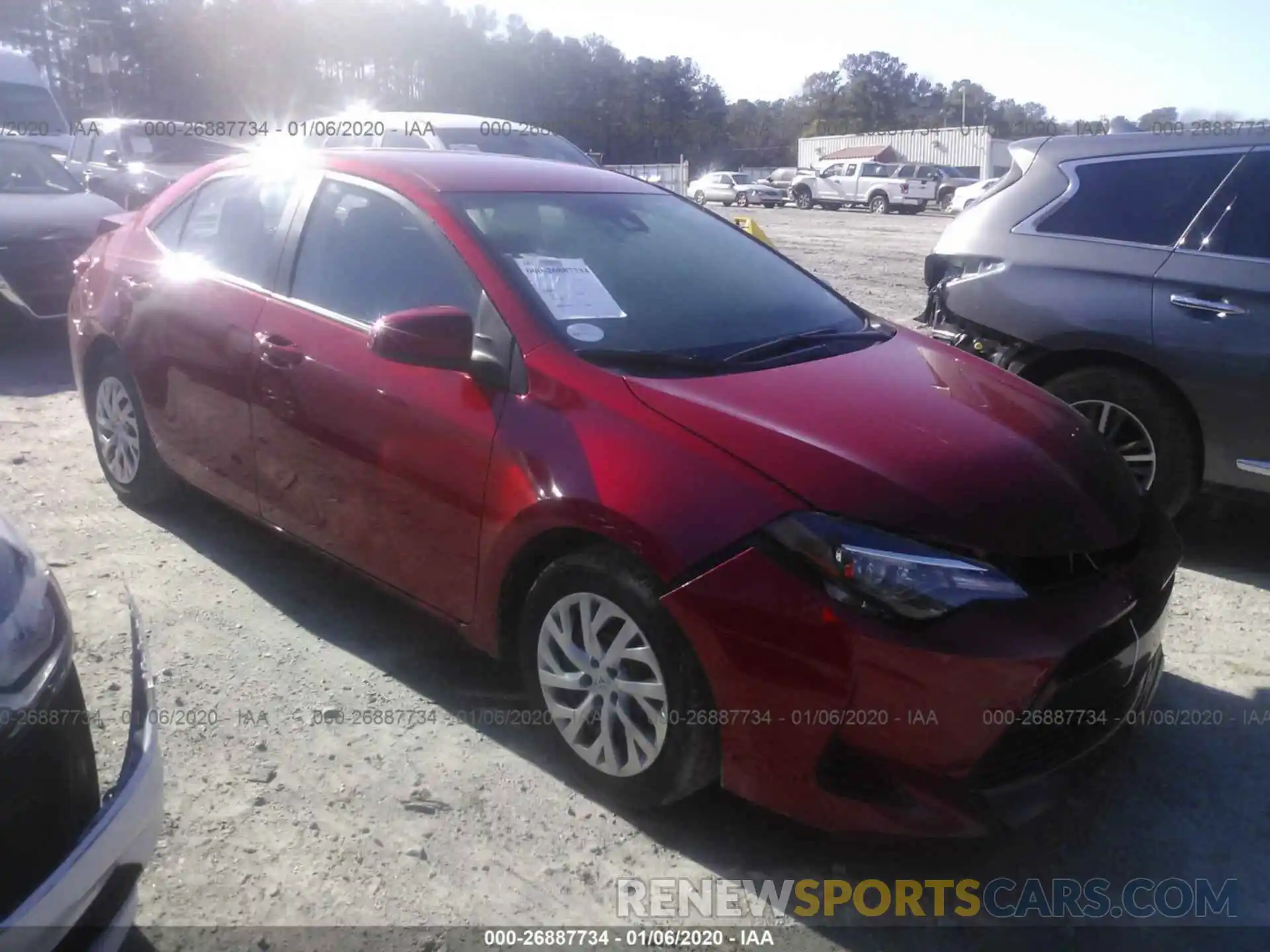 1 Photograph of a damaged car 5YFBURHE3KP925690 TOYOTA COROLLA 2019