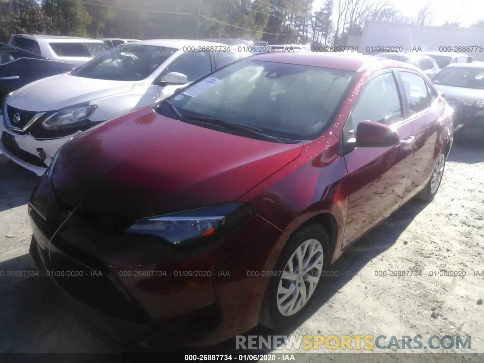 2 Photograph of a damaged car 5YFBURHE3KP925690 TOYOTA COROLLA 2019