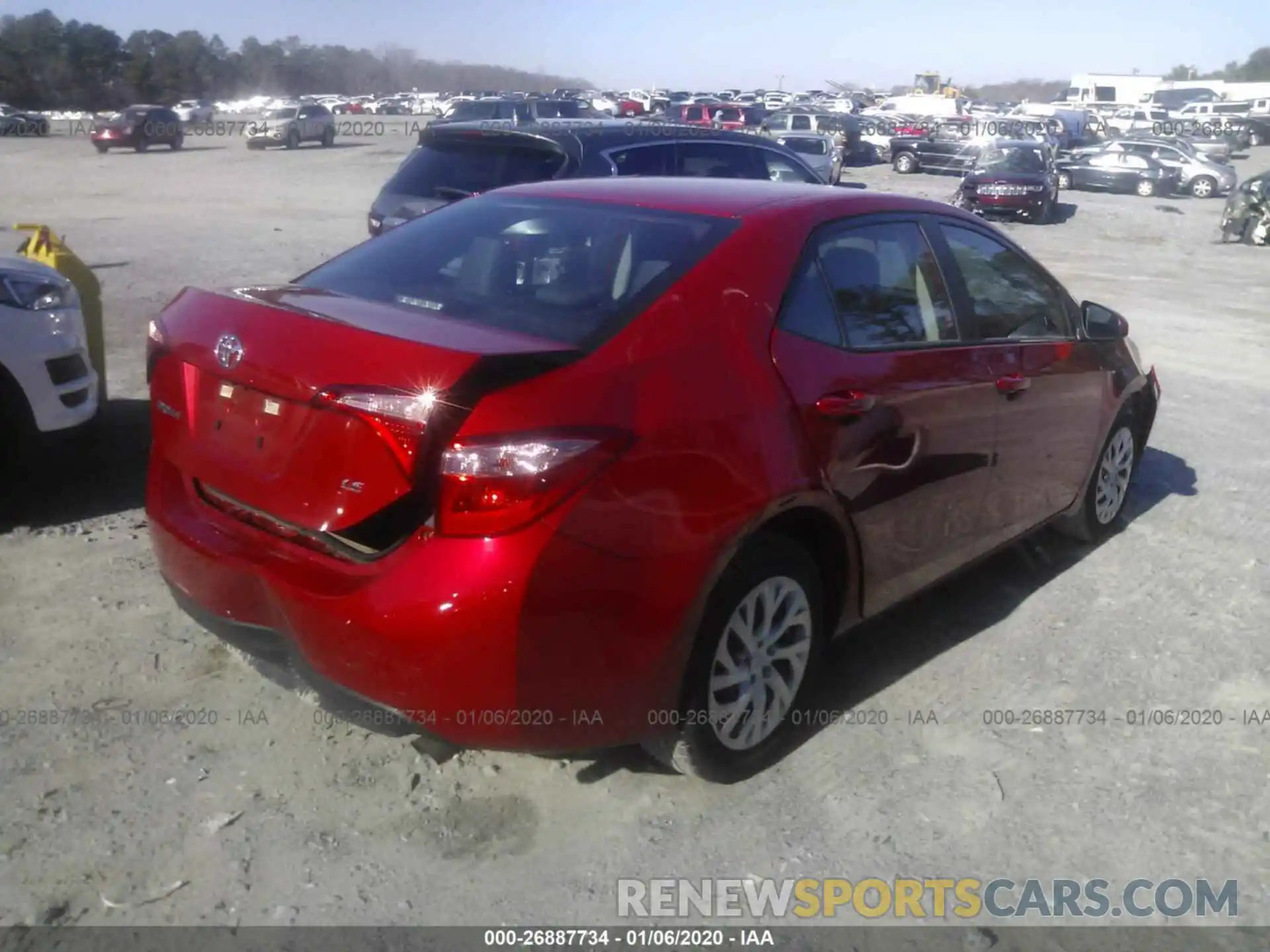 4 Photograph of a damaged car 5YFBURHE3KP925690 TOYOTA COROLLA 2019