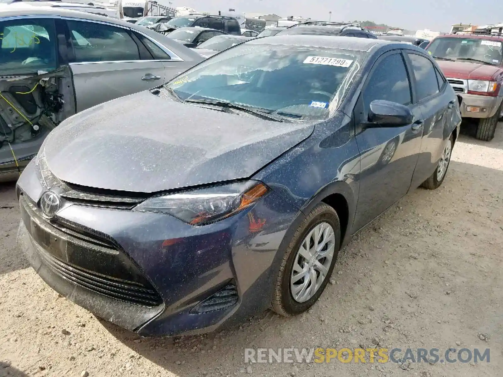 2 Photograph of a damaged car 5YFBURHE3KP925916 TOYOTA COROLLA 2019