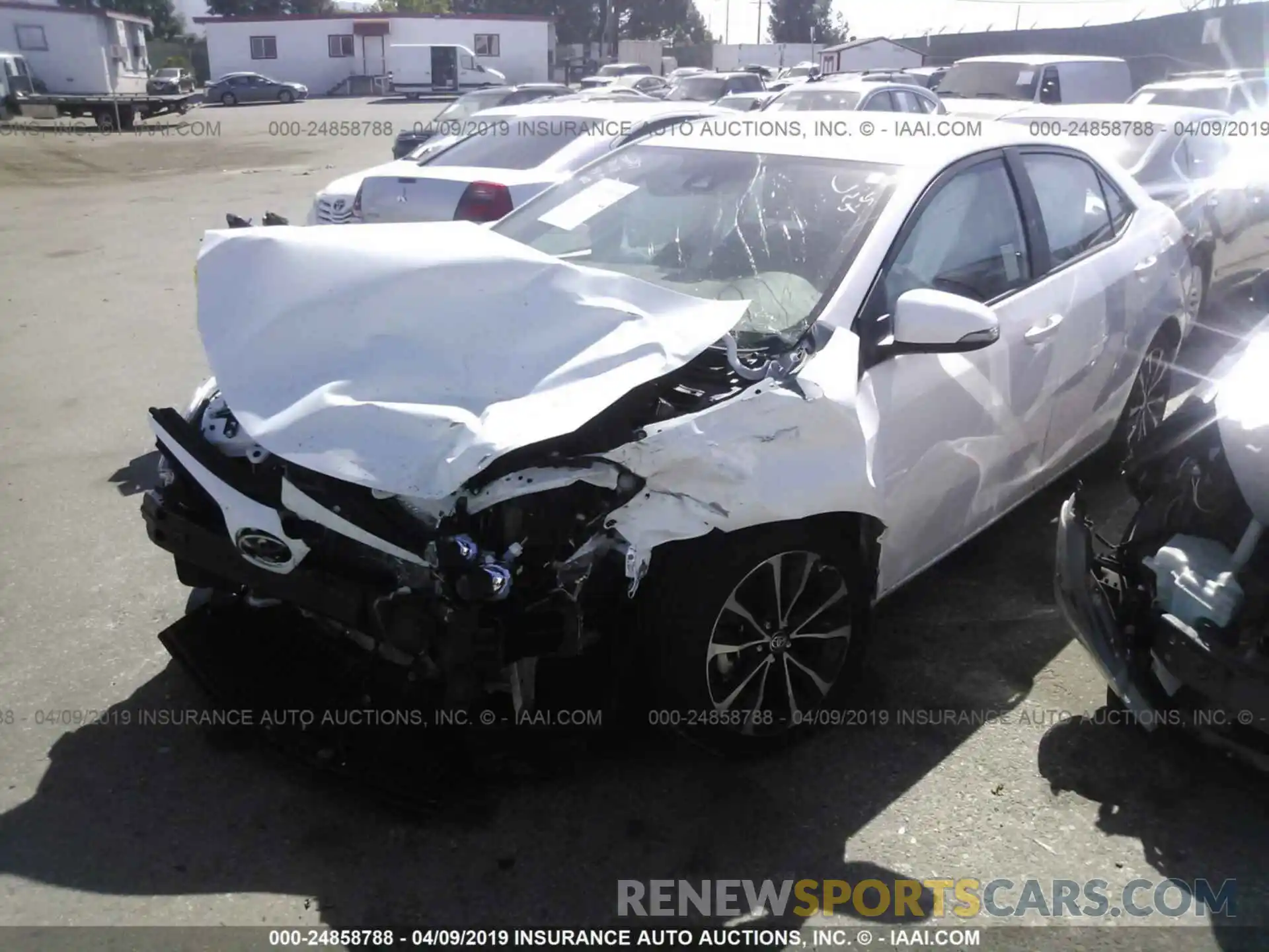 2 Photograph of a damaged car 5YFBURHE3KP926354 TOYOTA COROLLA 2019