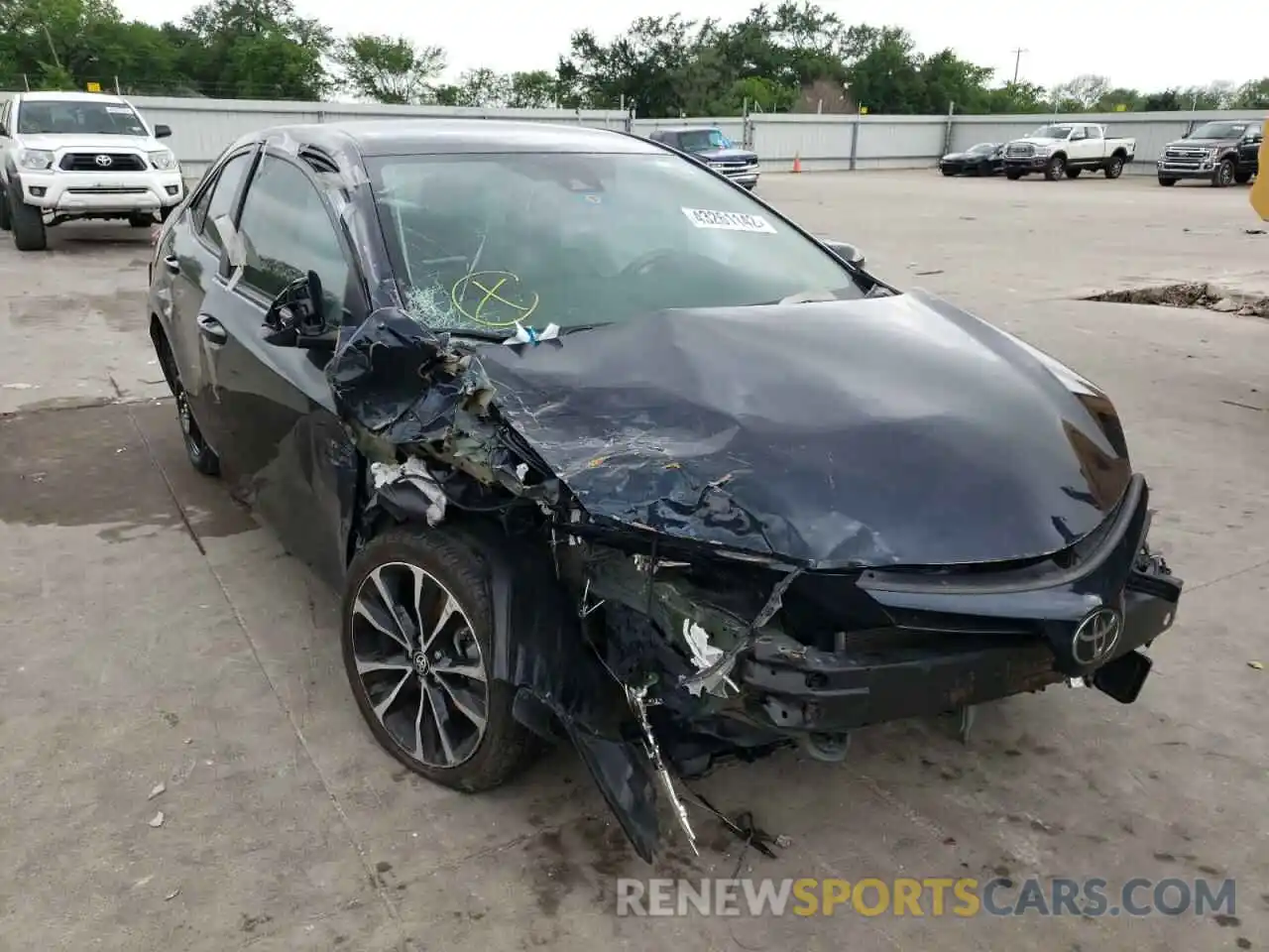 1 Photograph of a damaged car 5YFBURHE3KP926564 TOYOTA COROLLA 2019