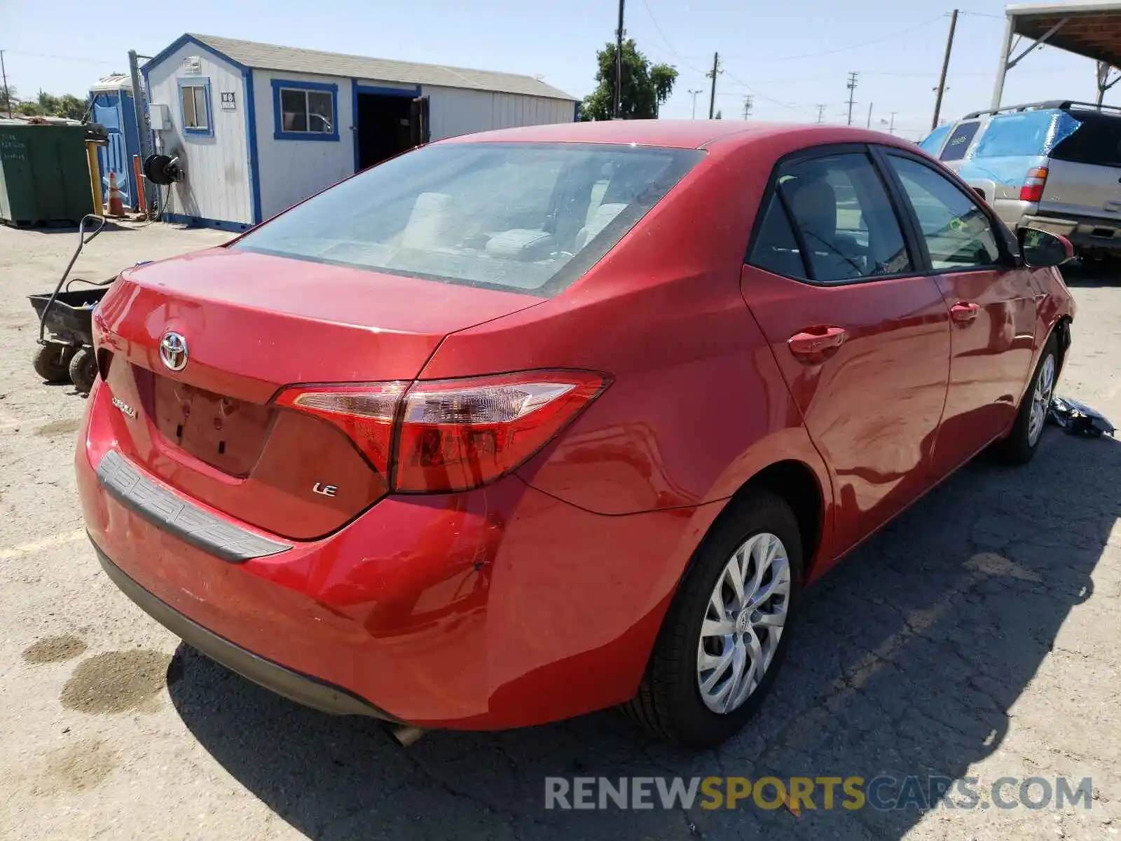 4 Photograph of a damaged car 5YFBURHE3KP926578 TOYOTA COROLLA 2019