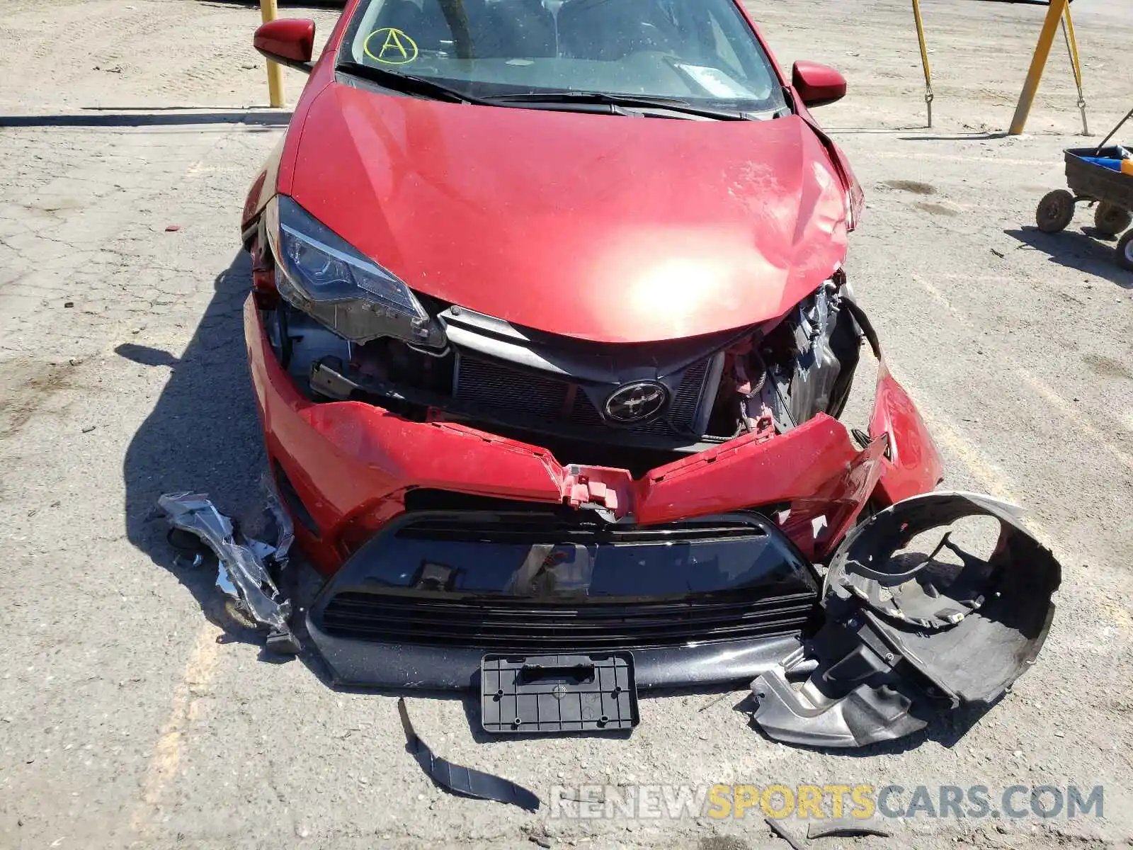 9 Photograph of a damaged car 5YFBURHE3KP926578 TOYOTA COROLLA 2019