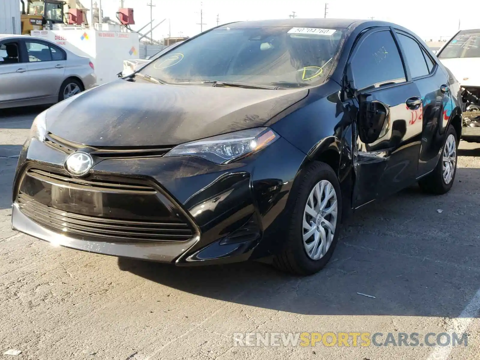 2 Photograph of a damaged car 5YFBURHE3KP926743 TOYOTA COROLLA 2019