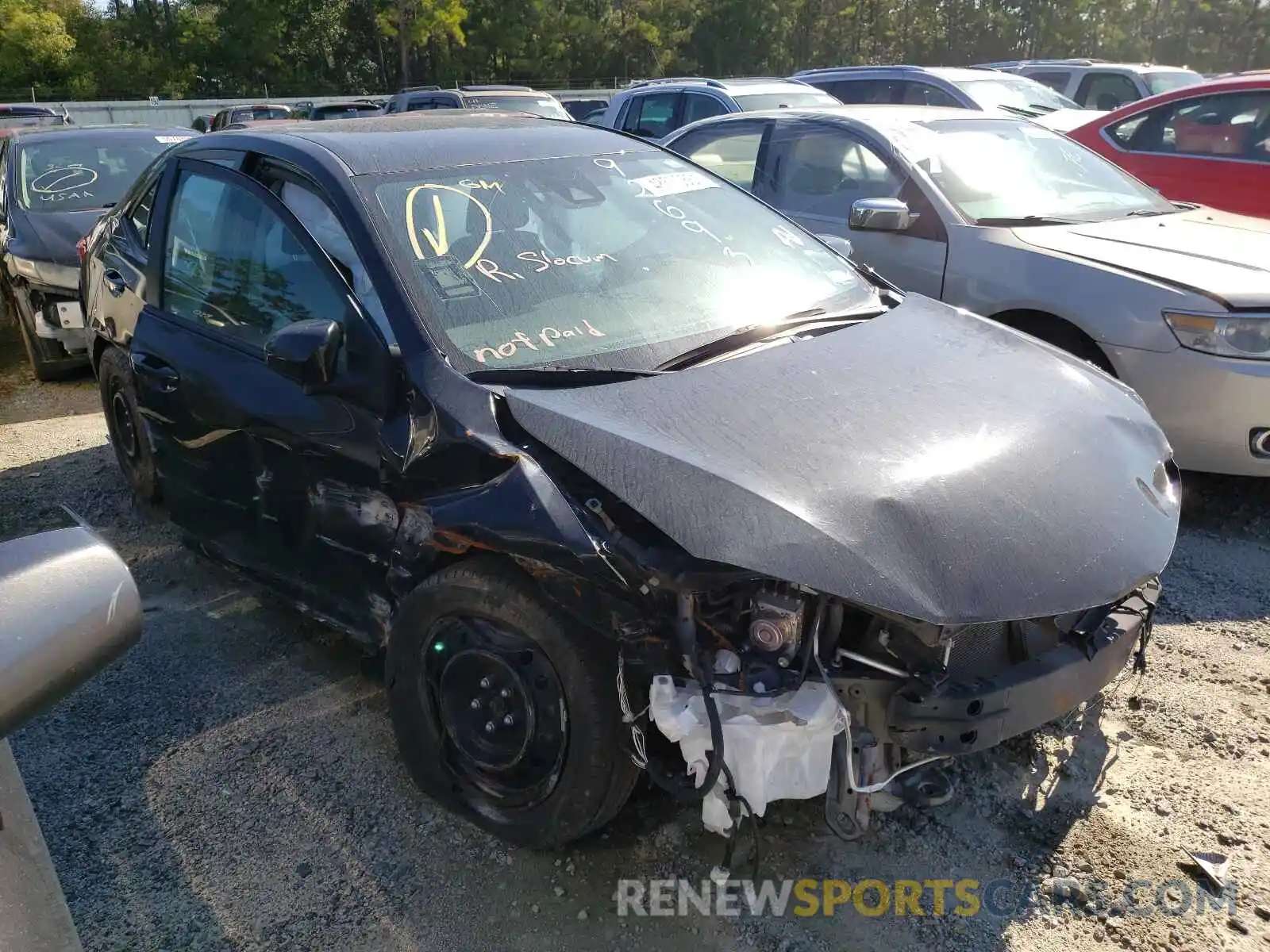 1 Photograph of a damaged car 5YFBURHE3KP926936 TOYOTA COROLLA 2019