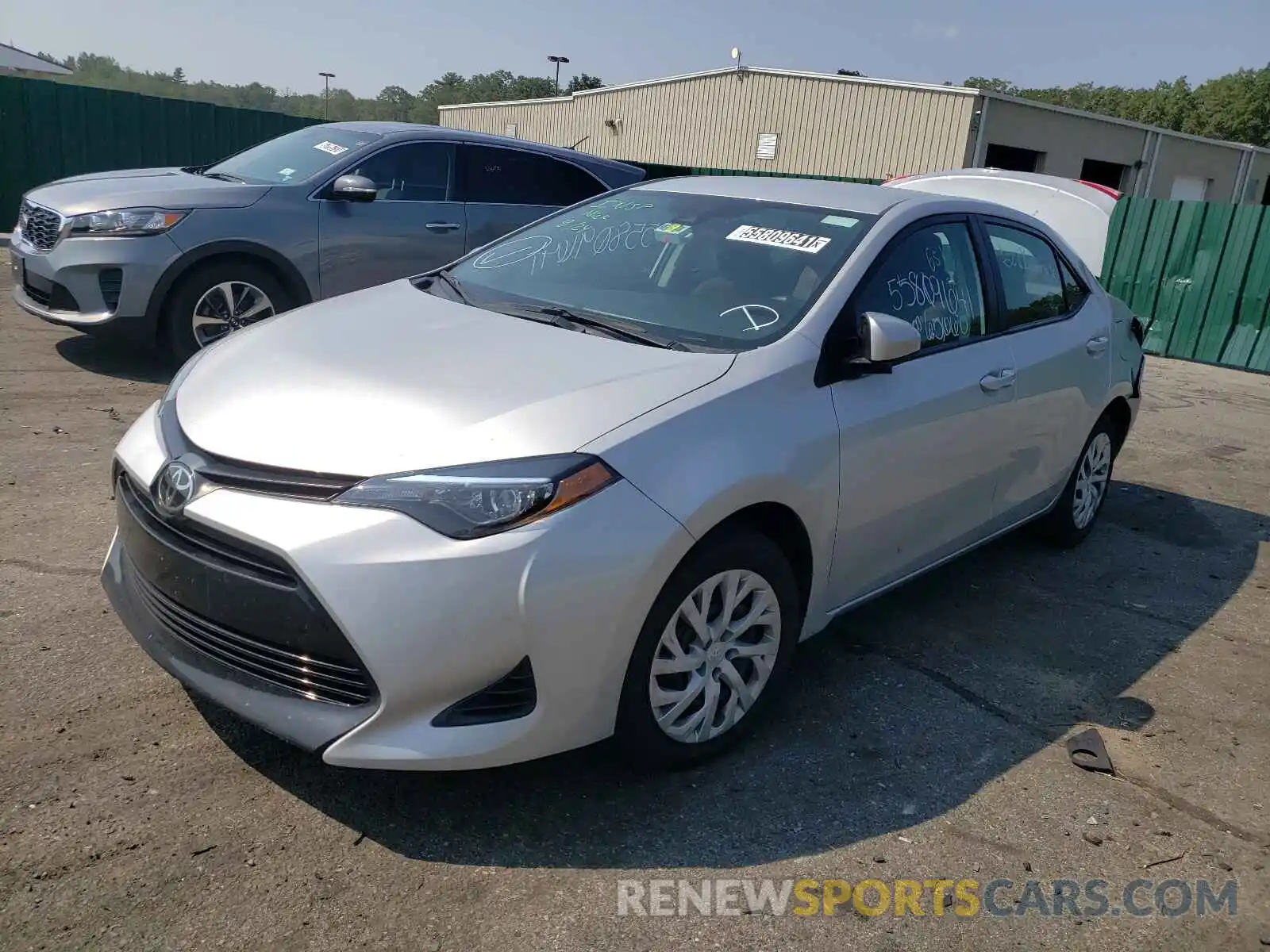 2 Photograph of a damaged car 5YFBURHE3KP927066 TOYOTA COROLLA 2019