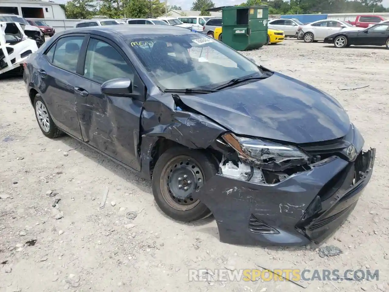 1 Photograph of a damaged car 5YFBURHE3KP927410 TOYOTA COROLLA 2019