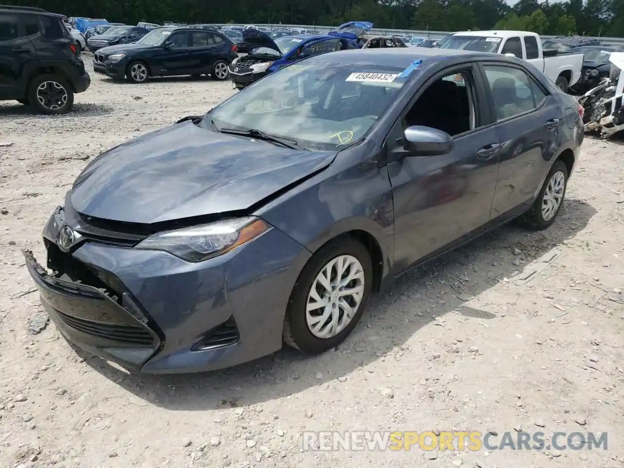 2 Photograph of a damaged car 5YFBURHE3KP927410 TOYOTA COROLLA 2019