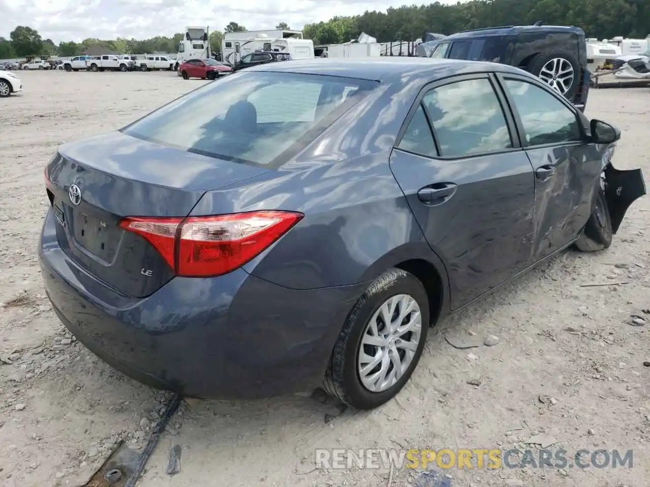 4 Photograph of a damaged car 5YFBURHE3KP927410 TOYOTA COROLLA 2019