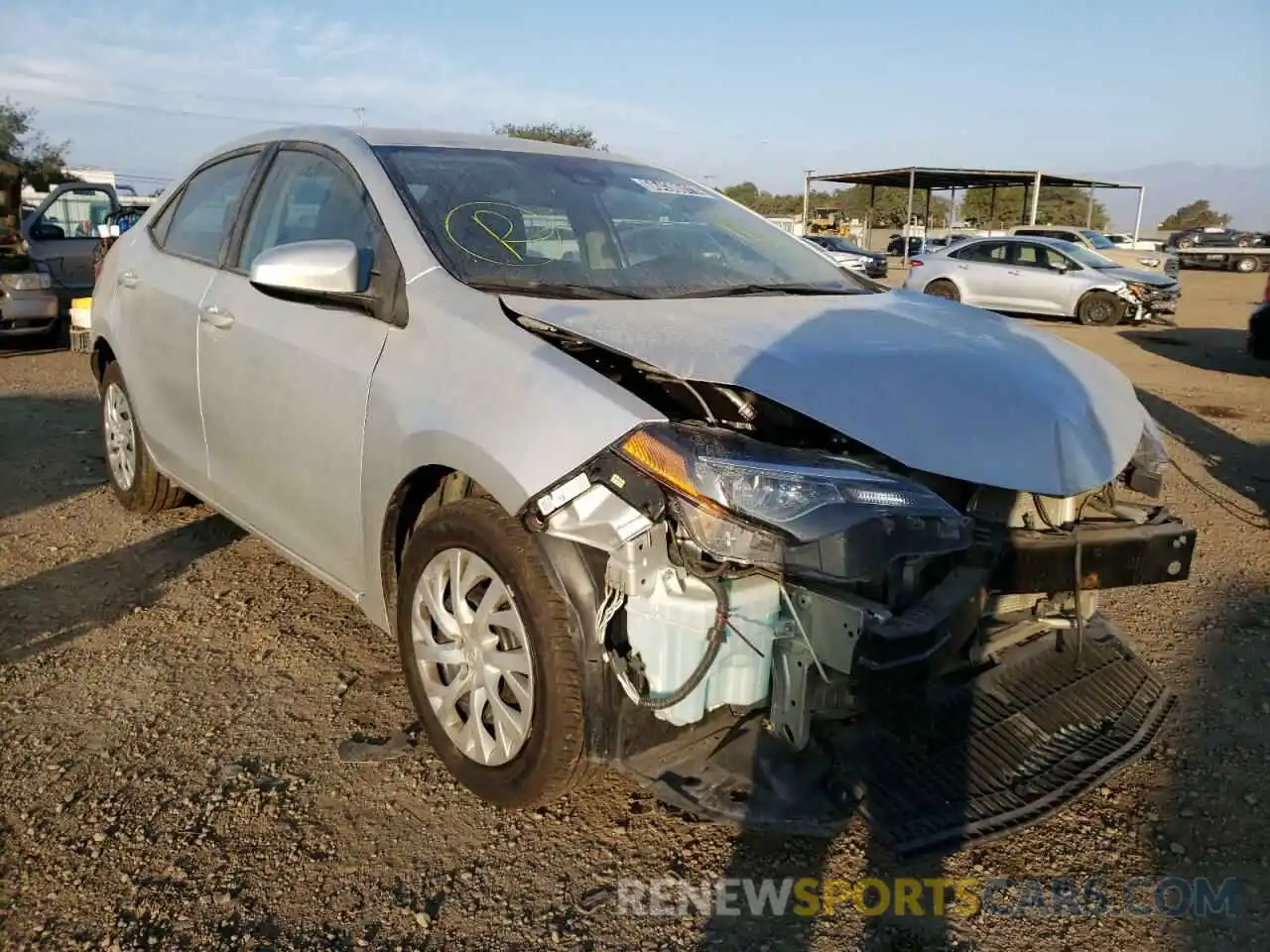 1 Photograph of a damaged car 5YFBURHE3KP928217 TOYOTA COROLLA 2019