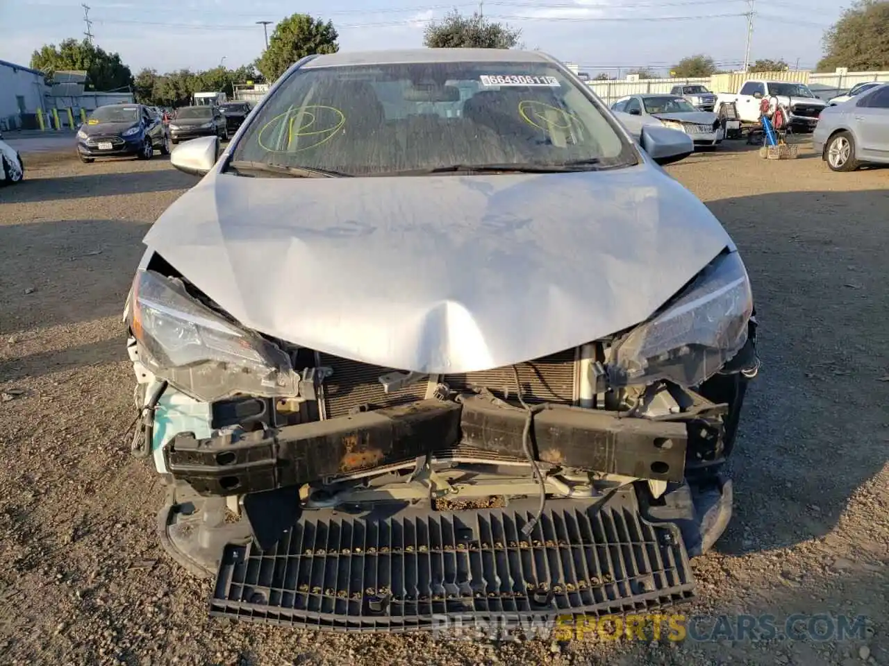 9 Photograph of a damaged car 5YFBURHE3KP928217 TOYOTA COROLLA 2019