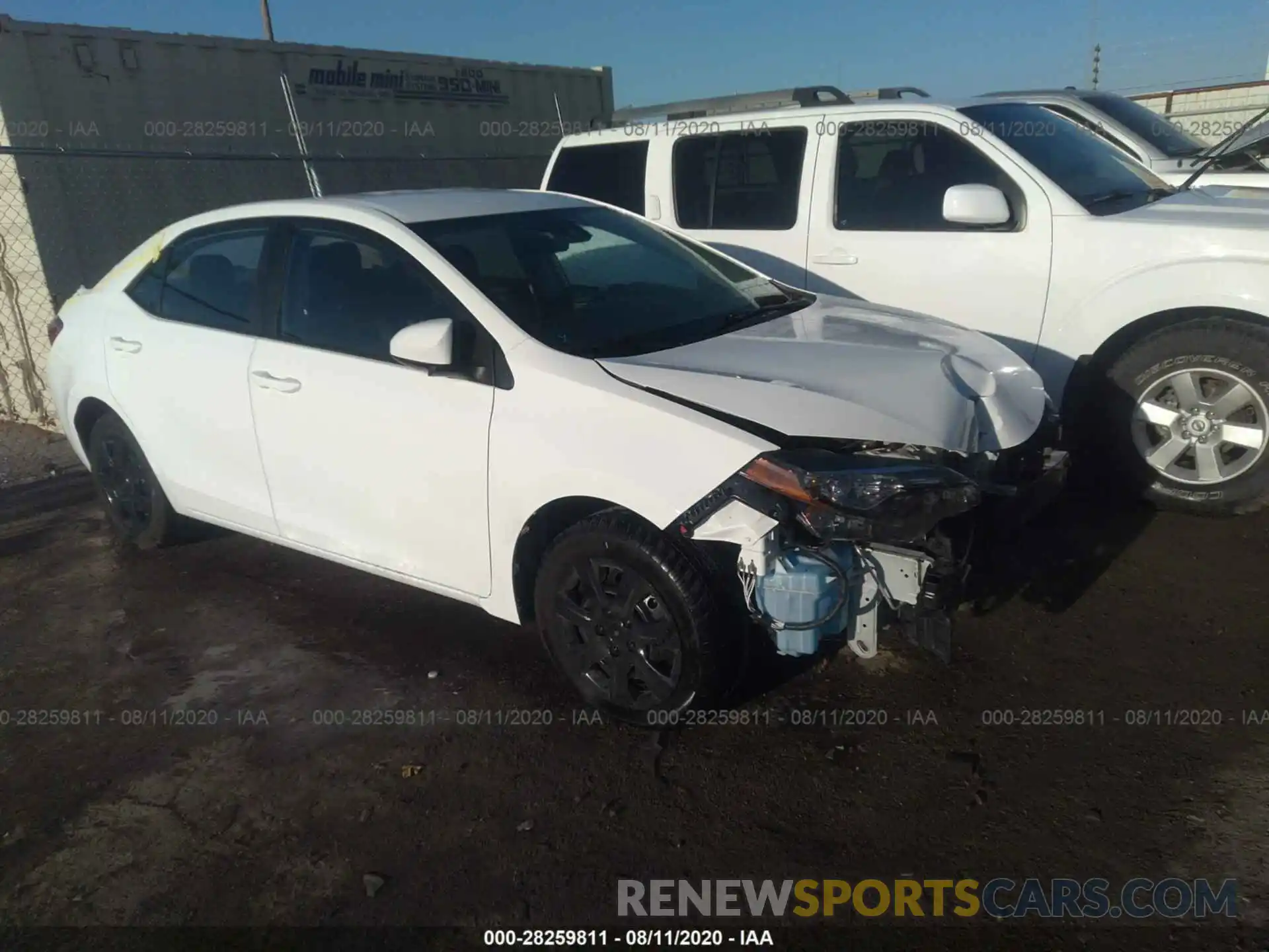 1 Photograph of a damaged car 5YFBURHE3KP928234 TOYOTA COROLLA 2019