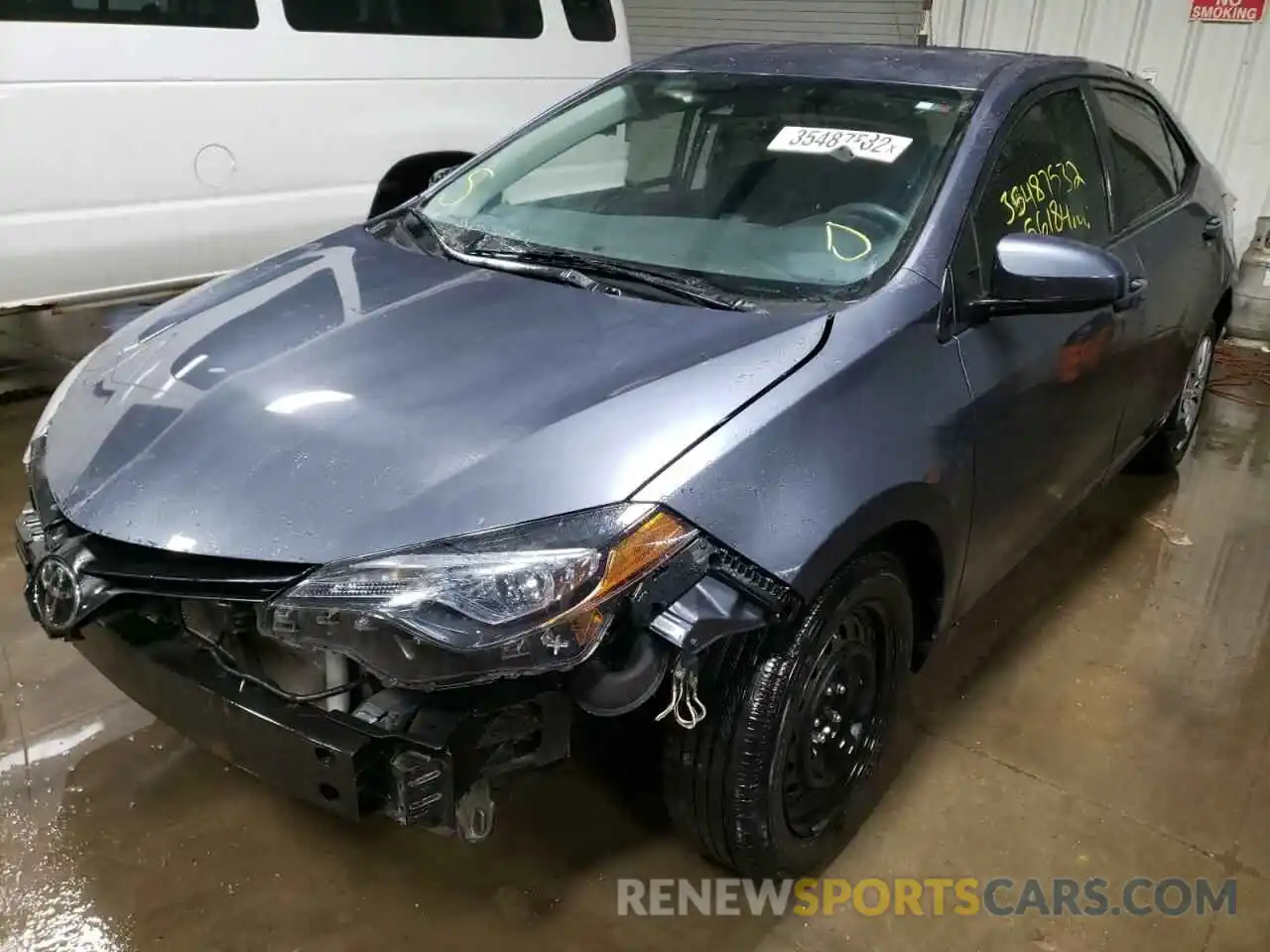 2 Photograph of a damaged car 5YFBURHE3KP928329 TOYOTA COROLLA 2019