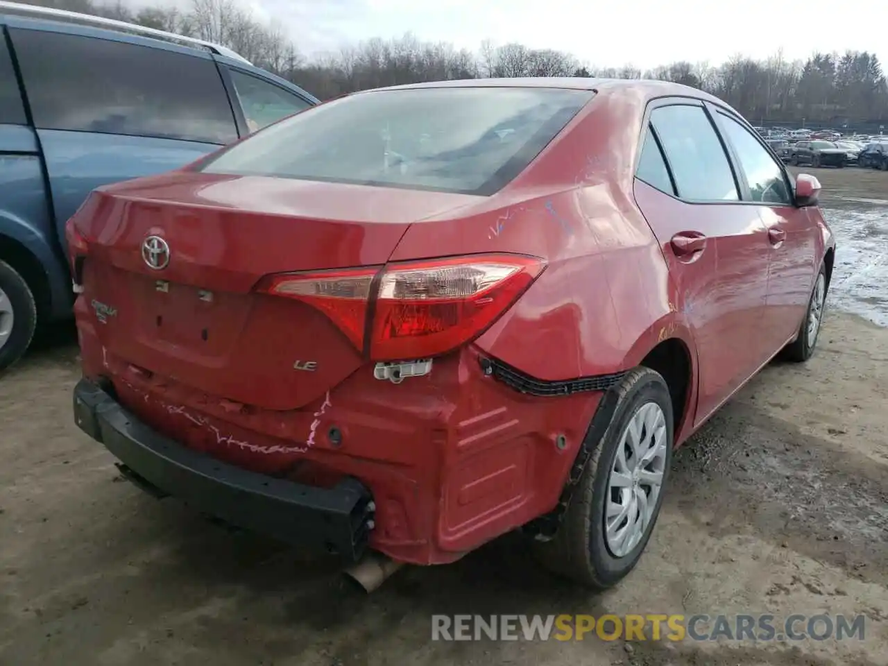 4 Photograph of a damaged car 5YFBURHE3KP928461 TOYOTA COROLLA 2019