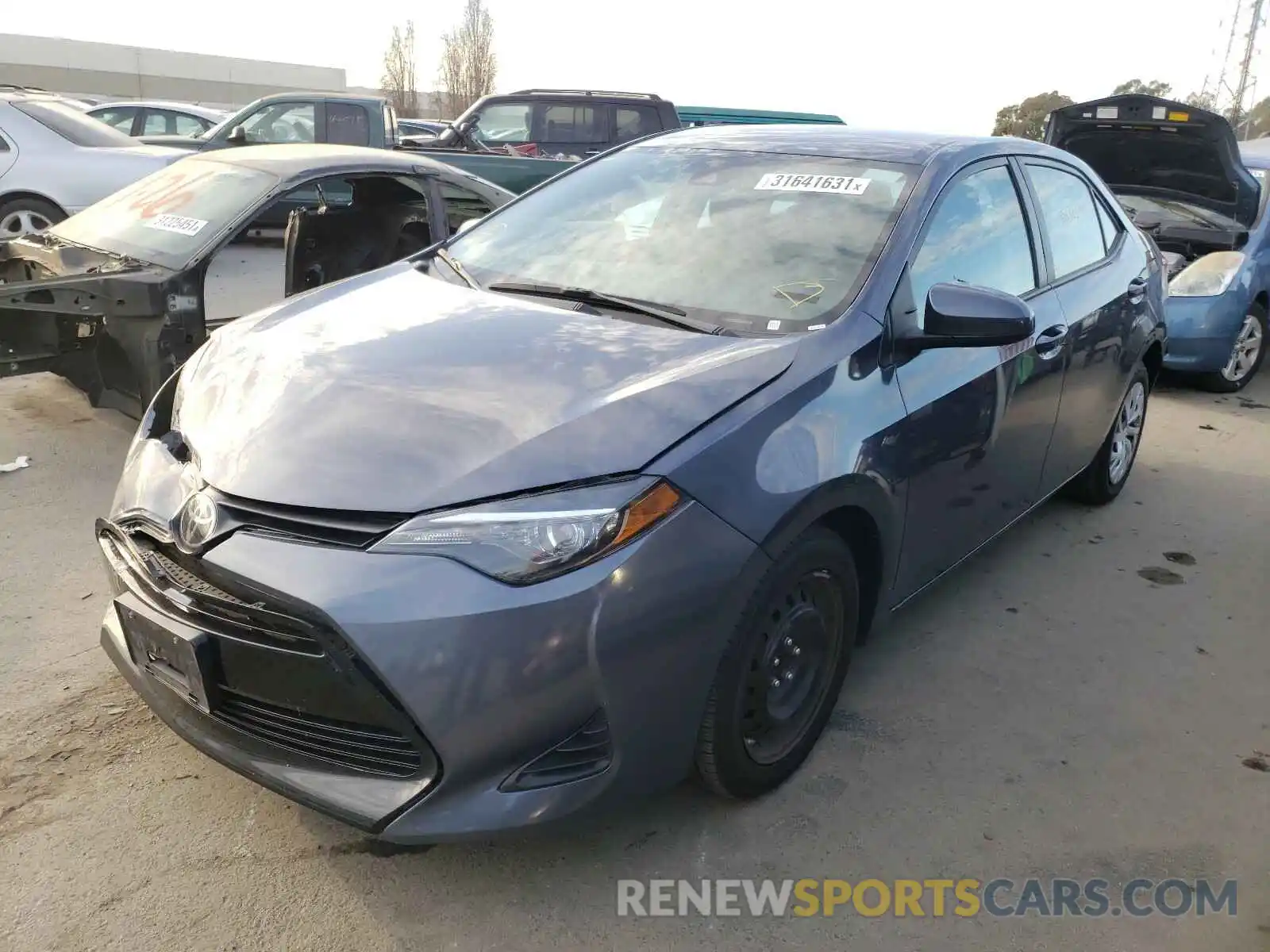 2 Photograph of a damaged car 5YFBURHE3KP928637 TOYOTA COROLLA 2019