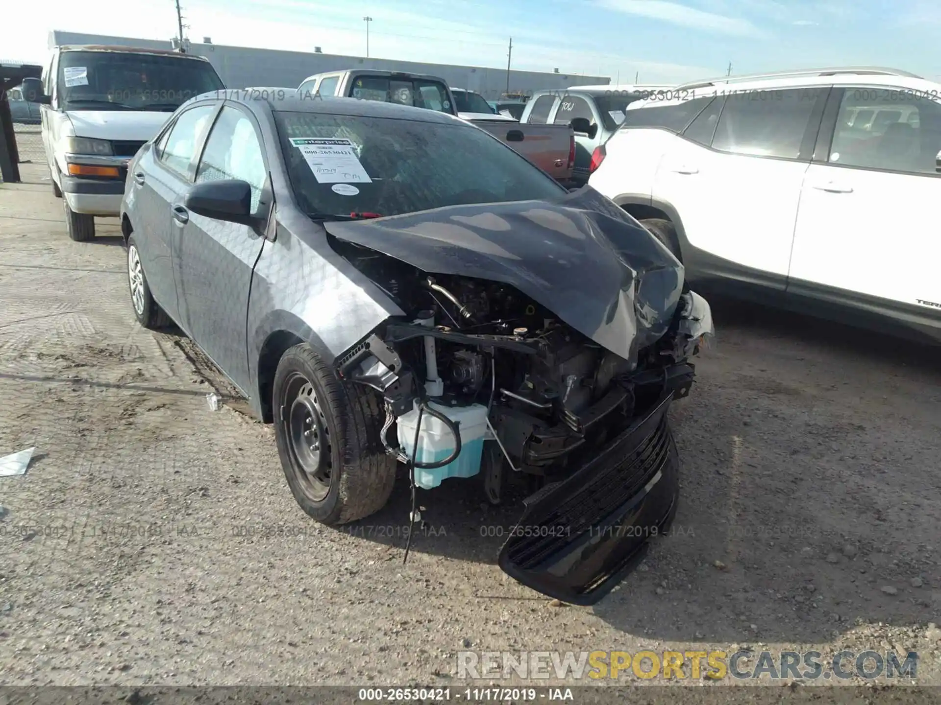 1 Photograph of a damaged car 5YFBURHE3KP929531 TOYOTA COROLLA 2019