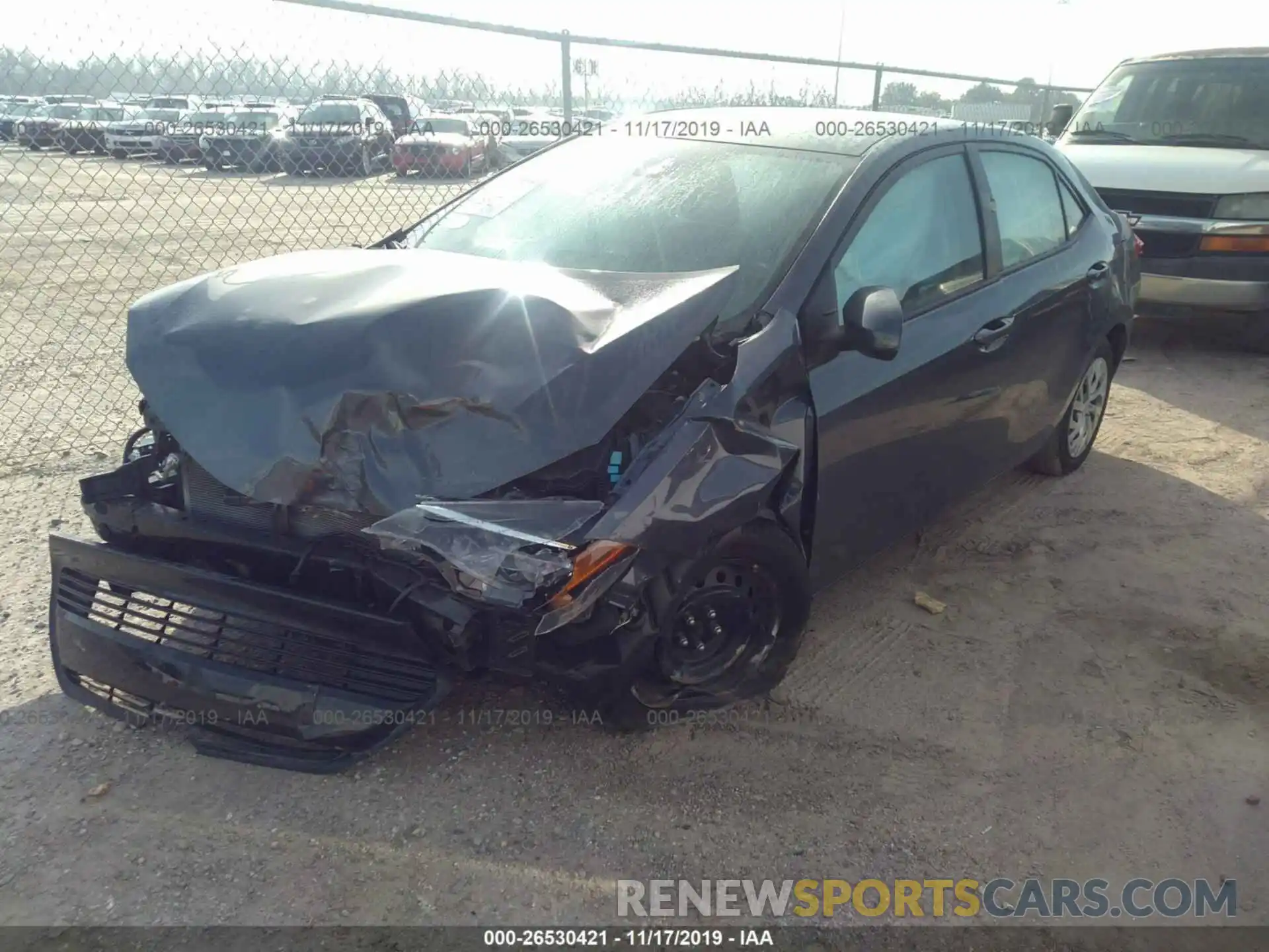 2 Photograph of a damaged car 5YFBURHE3KP929531 TOYOTA COROLLA 2019