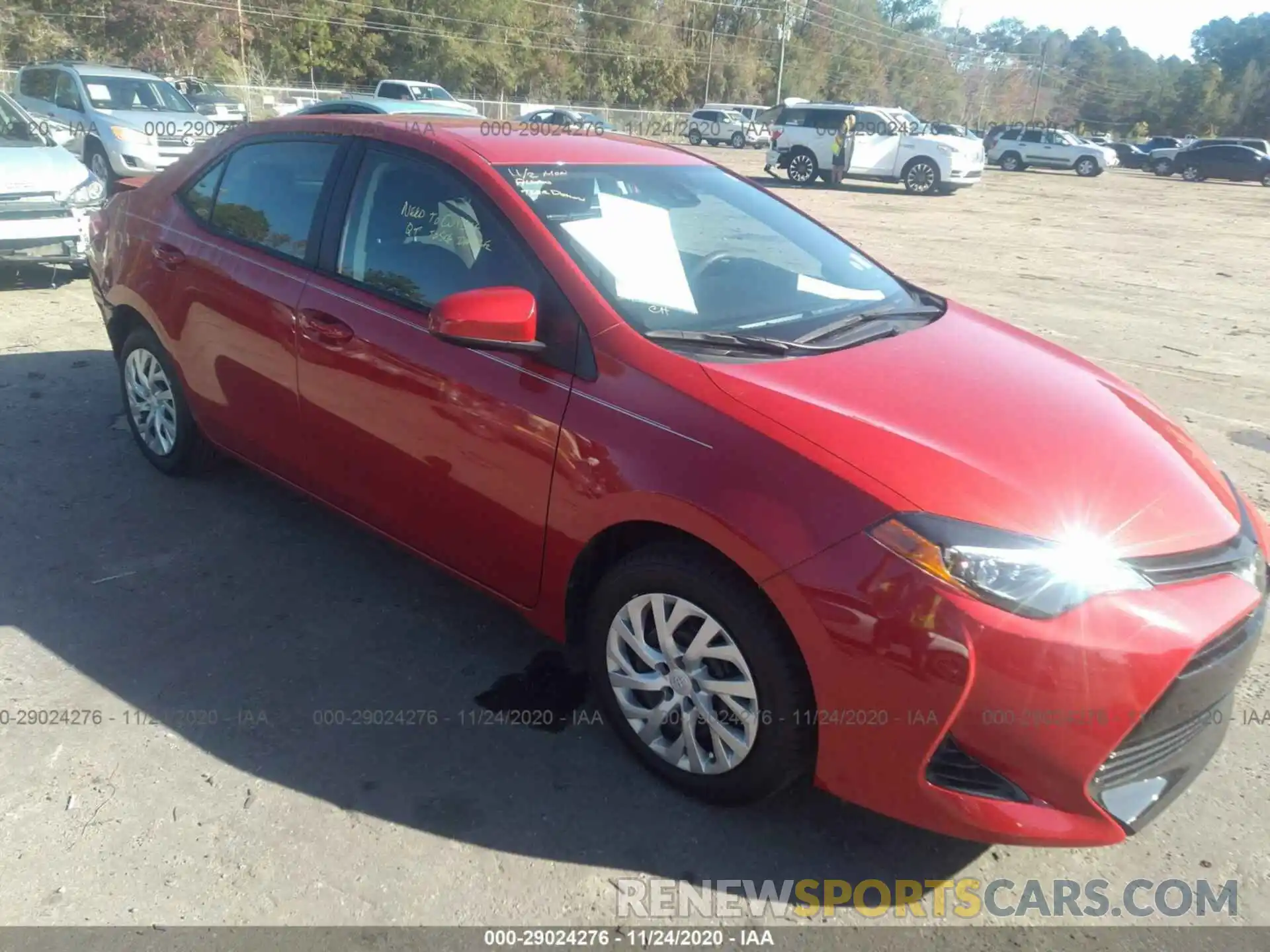 1 Photograph of a damaged car 5YFBURHE3KP929948 TOYOTA COROLLA 2019