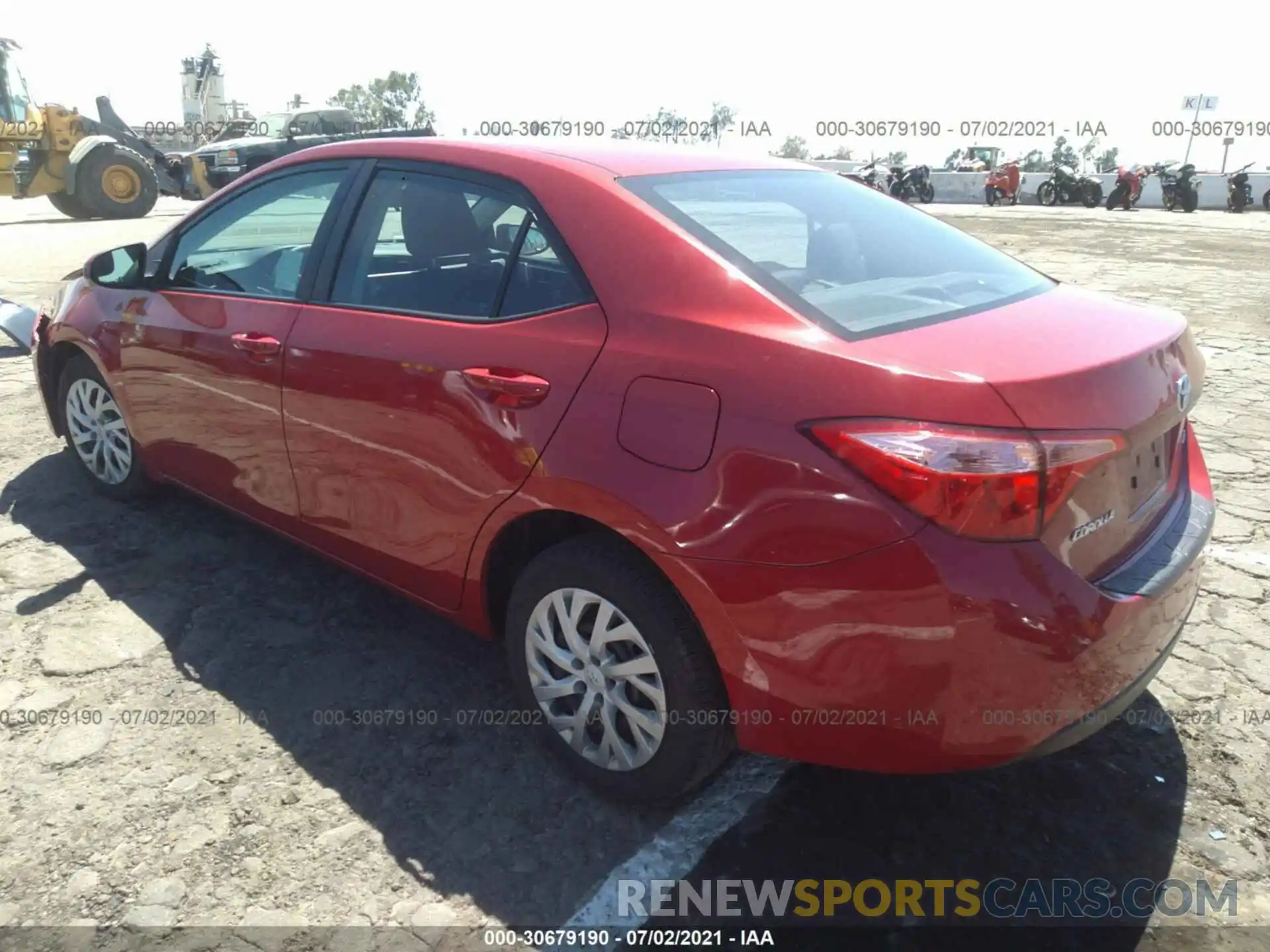 3 Photograph of a damaged car 5YFBURHE3KP930114 TOYOTA COROLLA 2019