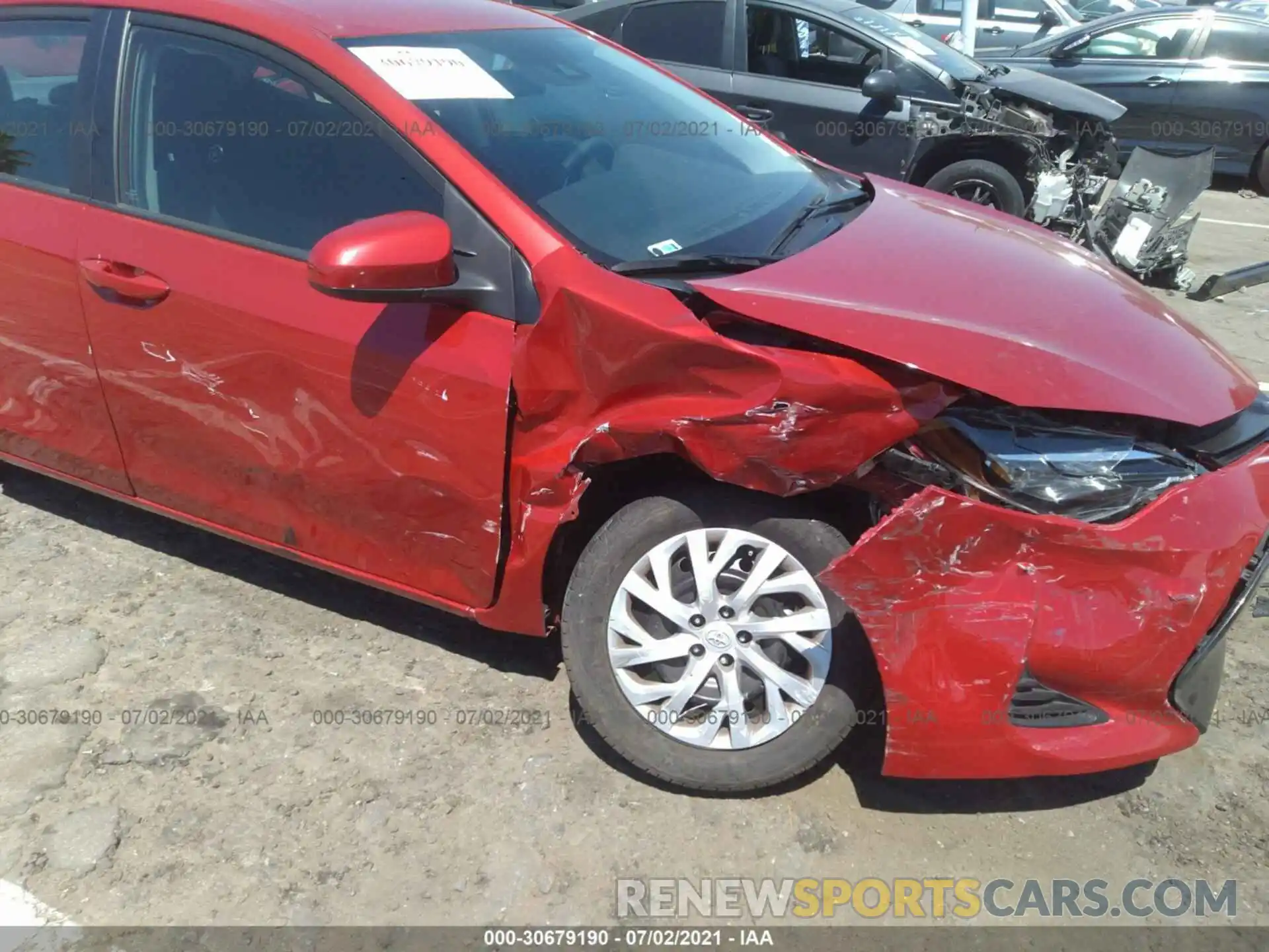 6 Photograph of a damaged car 5YFBURHE3KP930114 TOYOTA COROLLA 2019