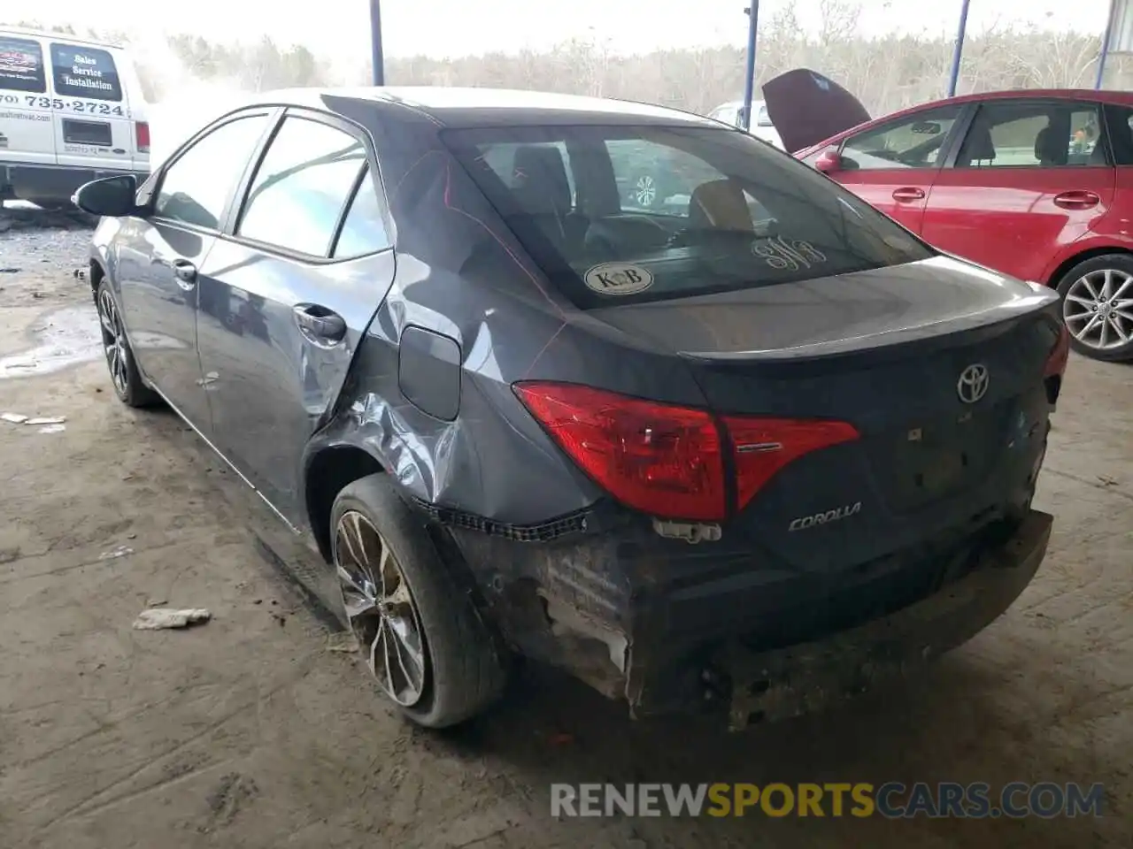 3 Photograph of a damaged car 5YFBURHE3KP930274 TOYOTA COROLLA 2019