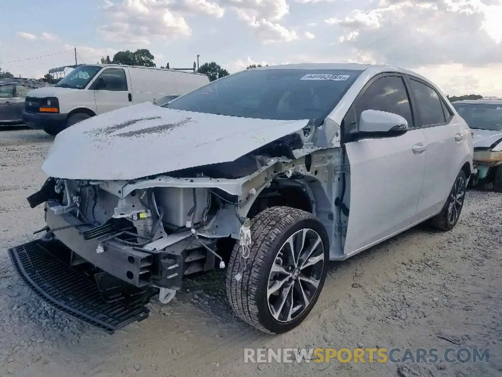 2 Photograph of a damaged car 5YFBURHE3KP930288 TOYOTA COROLLA 2019