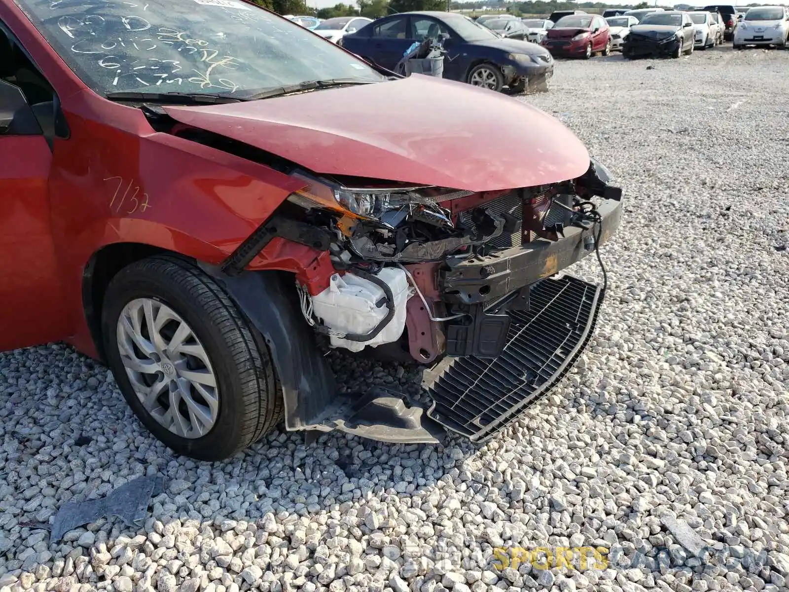 9 Photograph of a damaged car 5YFBURHE3KP930663 TOYOTA COROLLA 2019