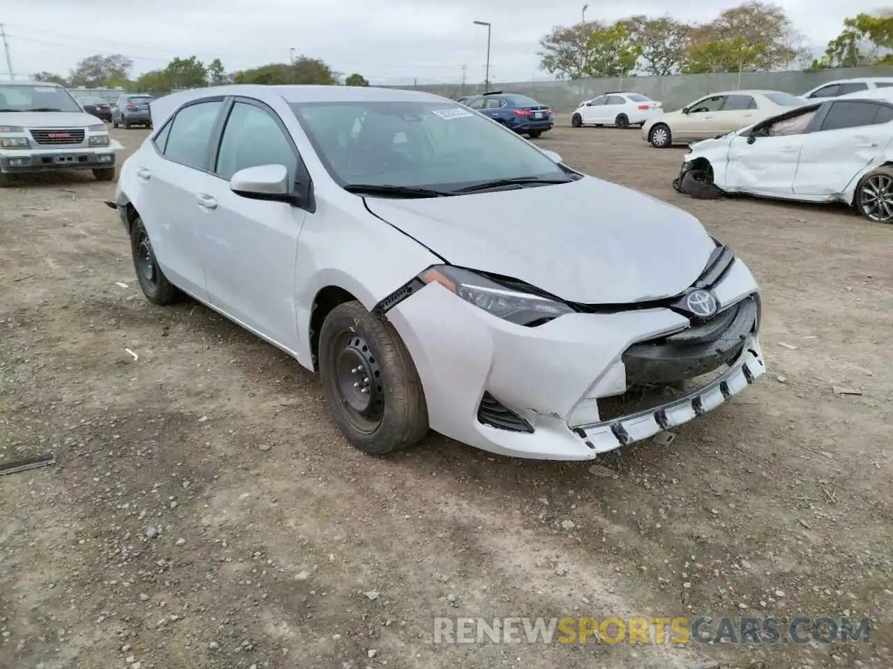 1 Photograph of a damaged car 5YFBURHE3KP931022 TOYOTA COROLLA 2019