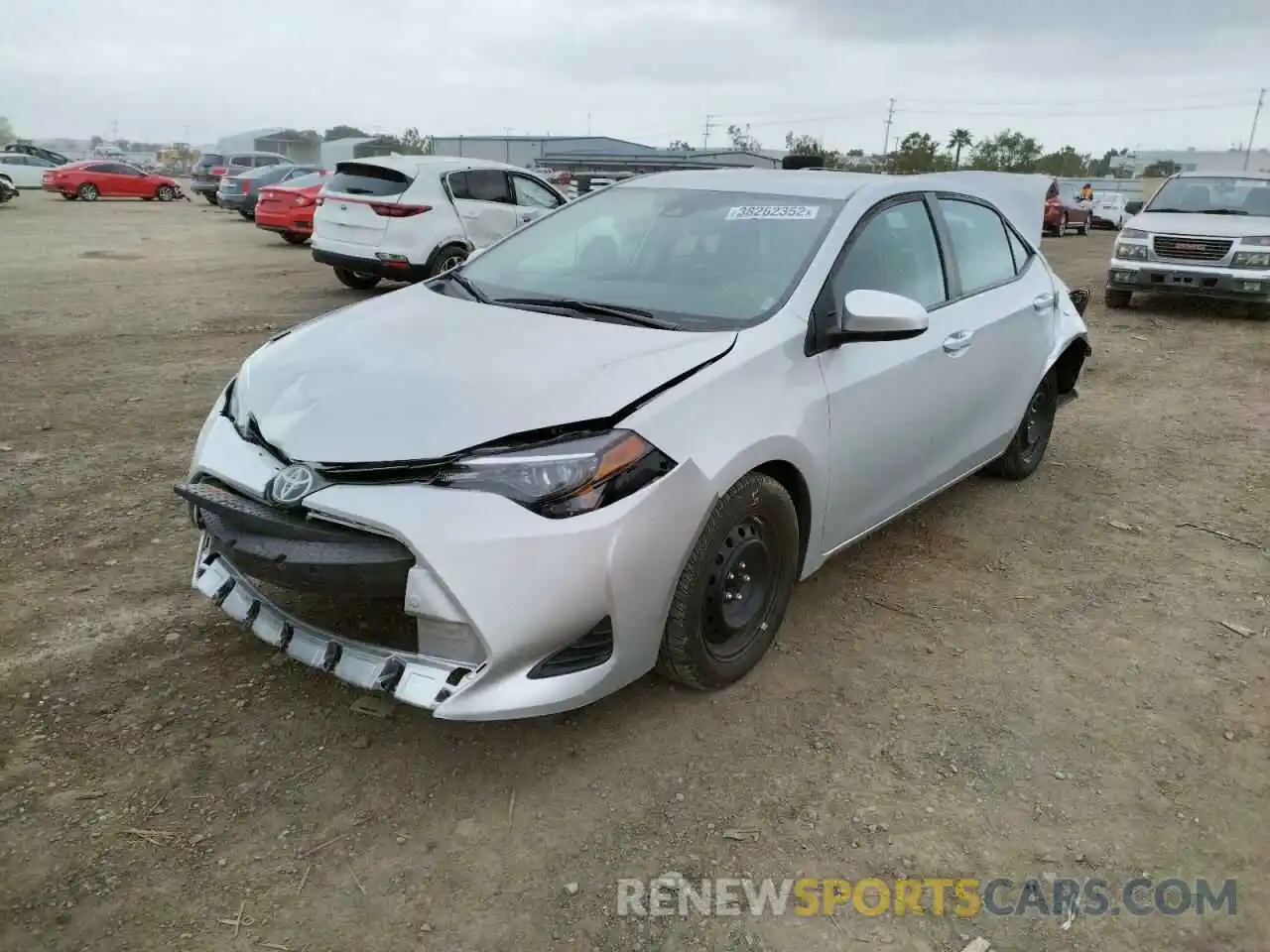 2 Photograph of a damaged car 5YFBURHE3KP931022 TOYOTA COROLLA 2019