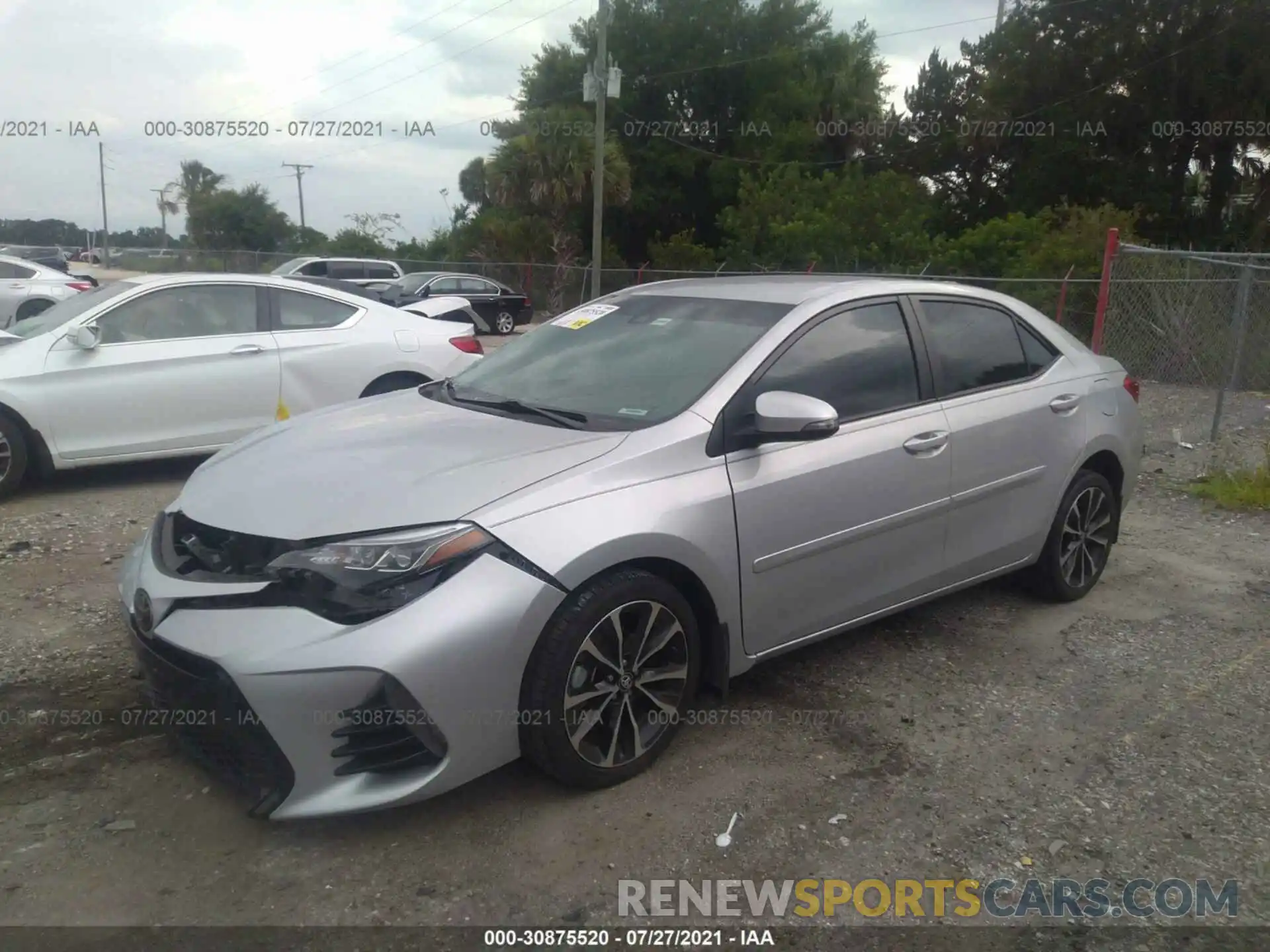 2 Photograph of a damaged car 5YFBURHE3KP932266 TOYOTA COROLLA 2019